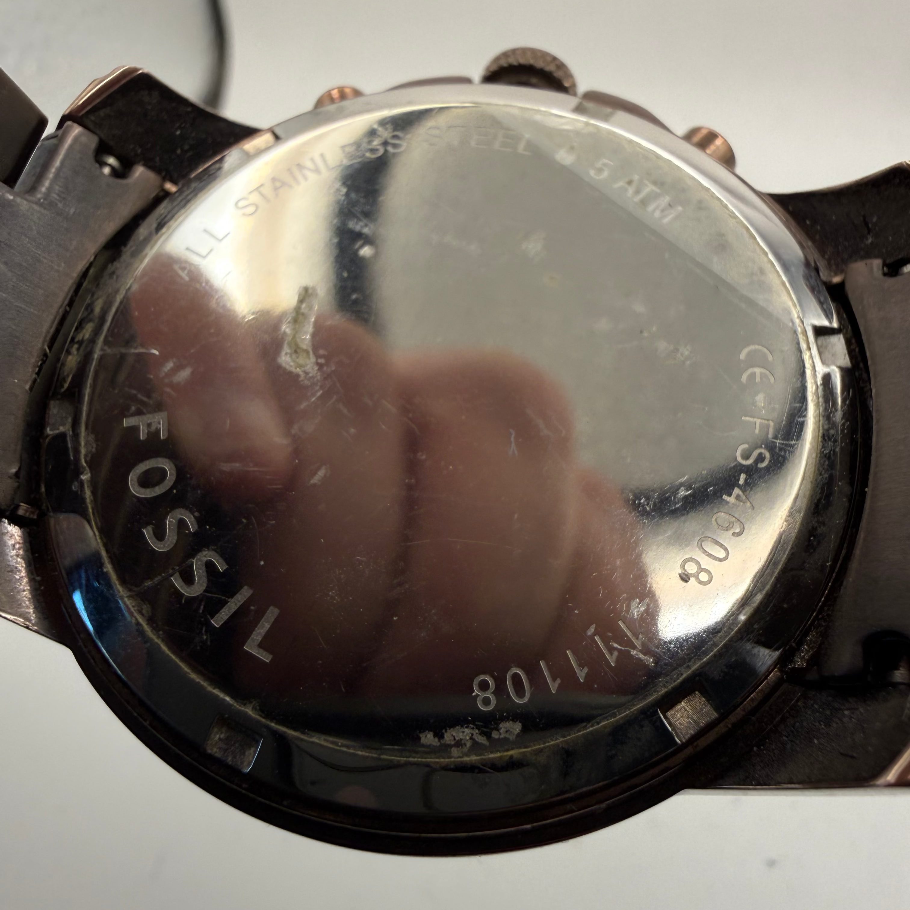 Fossil FS4608 Men’s Brown Chronograph Watch – Pre-Loved - £35.00