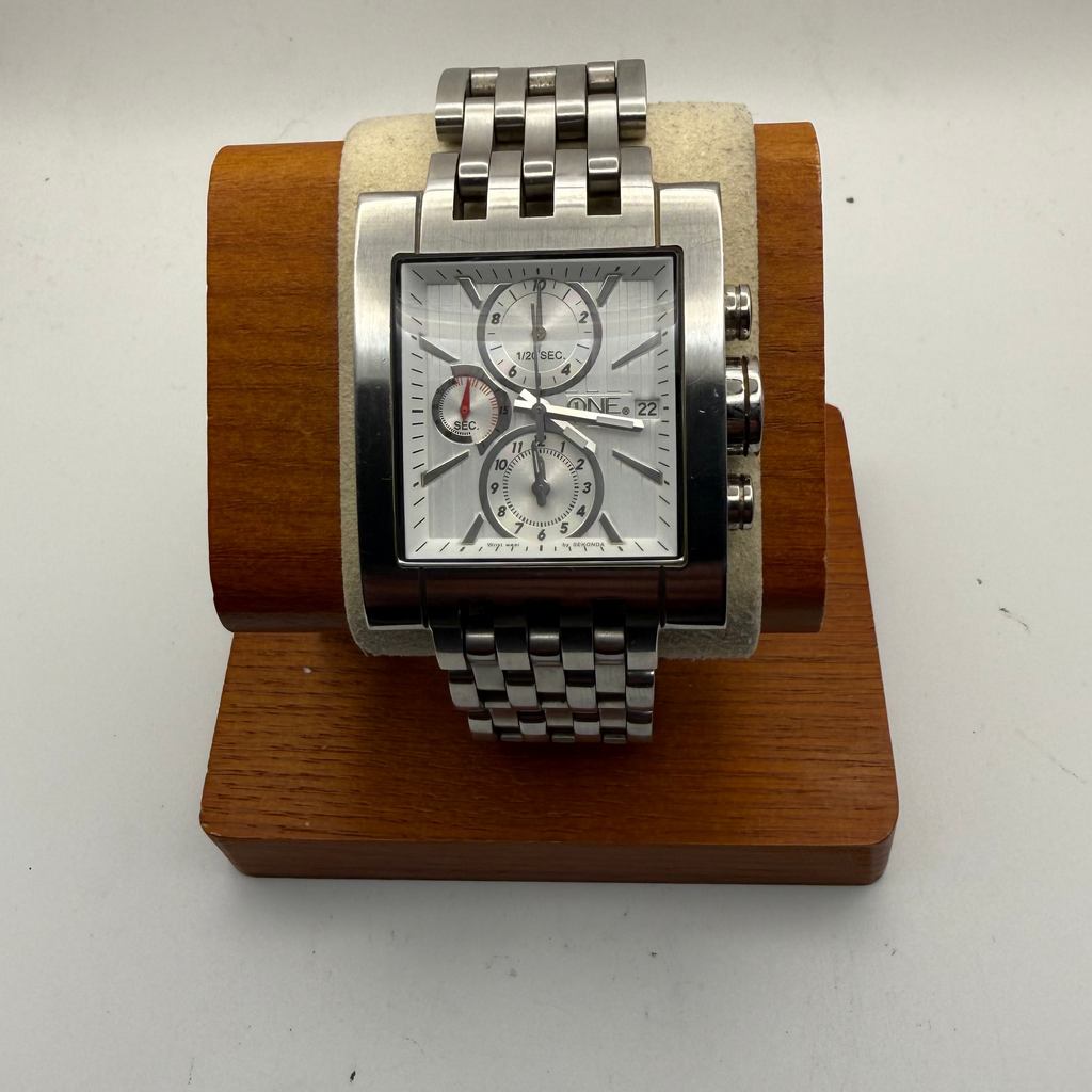 ONE by Sekonda 3054 CKX Stainless Steel Square Chronograph- £35.00