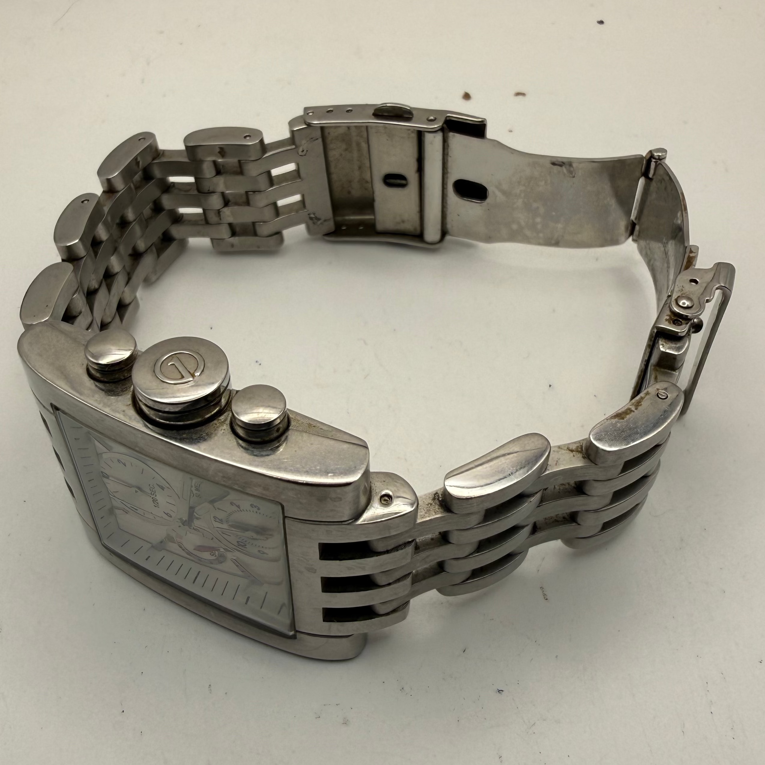 ONE by Sekonda 3054 CKX Stainless Steel Square Chronograph- £35.00