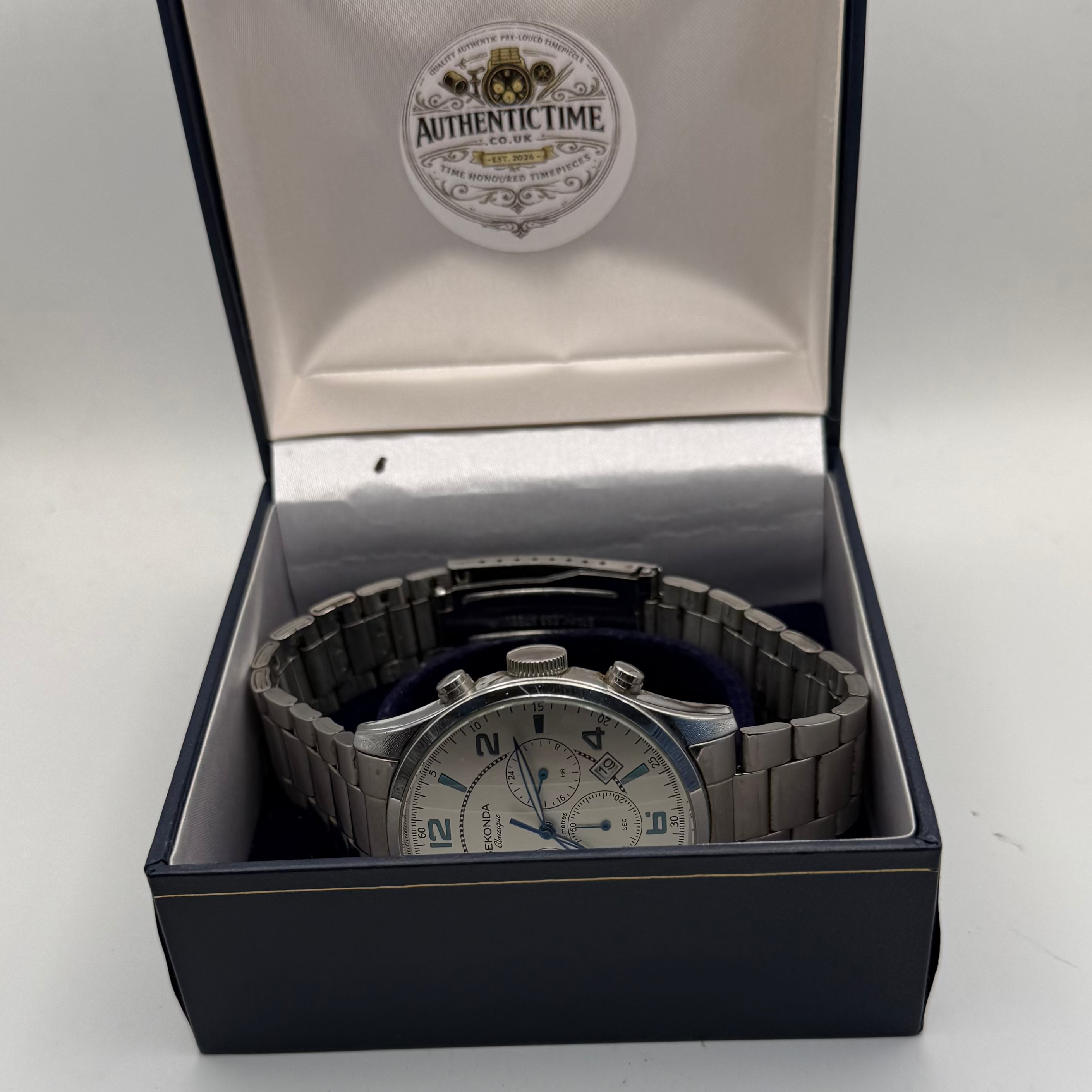 Sekonda Classique Chronograph Style Men’s Watch – Silver Dial – 21cm Bracelet- £35.00