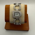 DKNY Ladies Crystal Set Bracelet Watch – Silver Dial – 15.5cm Bracelet – Pre-Owned Sparkle Piece- £