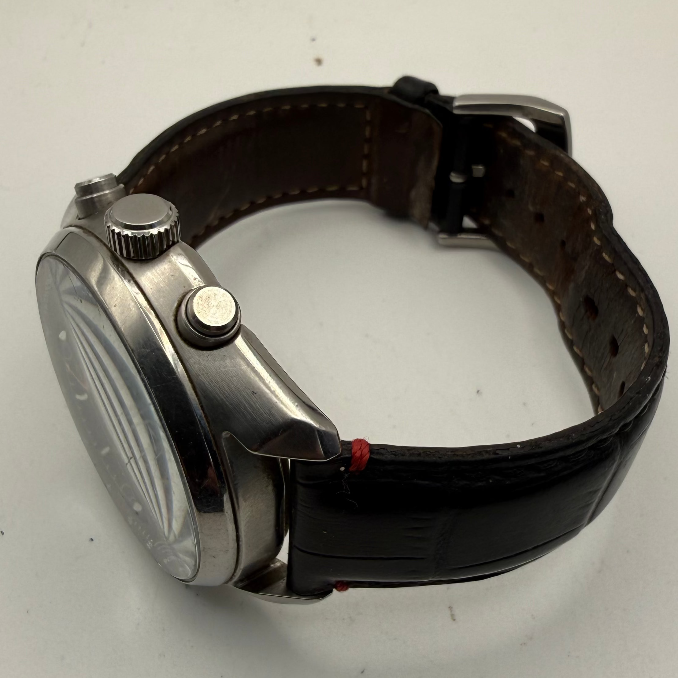 Citizen Eco-Drive B612 Chronograph Tachymeter Men’s Watch – Black Dial- £90.00