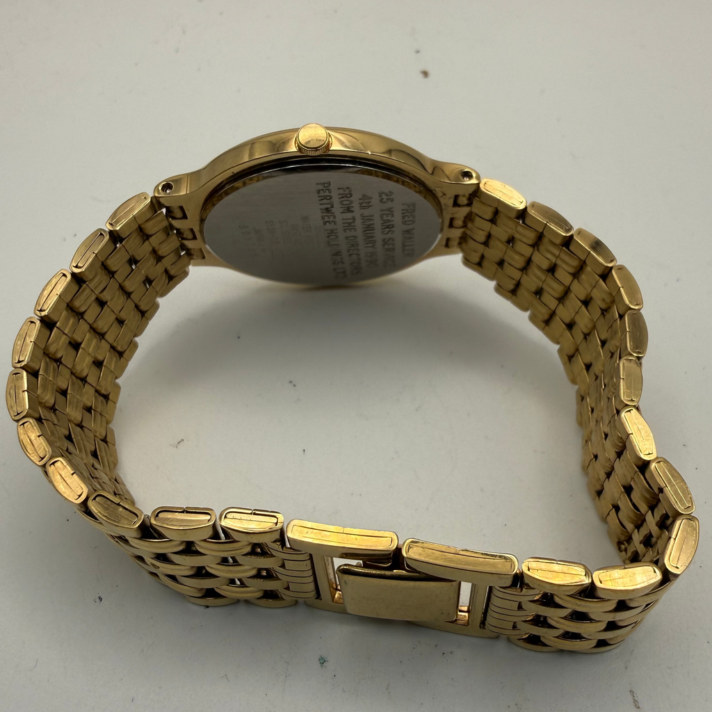 Seiko Quartz Gold Tone Dress Watch 5Y39-7A70 – Champagne Dial- £70.00
