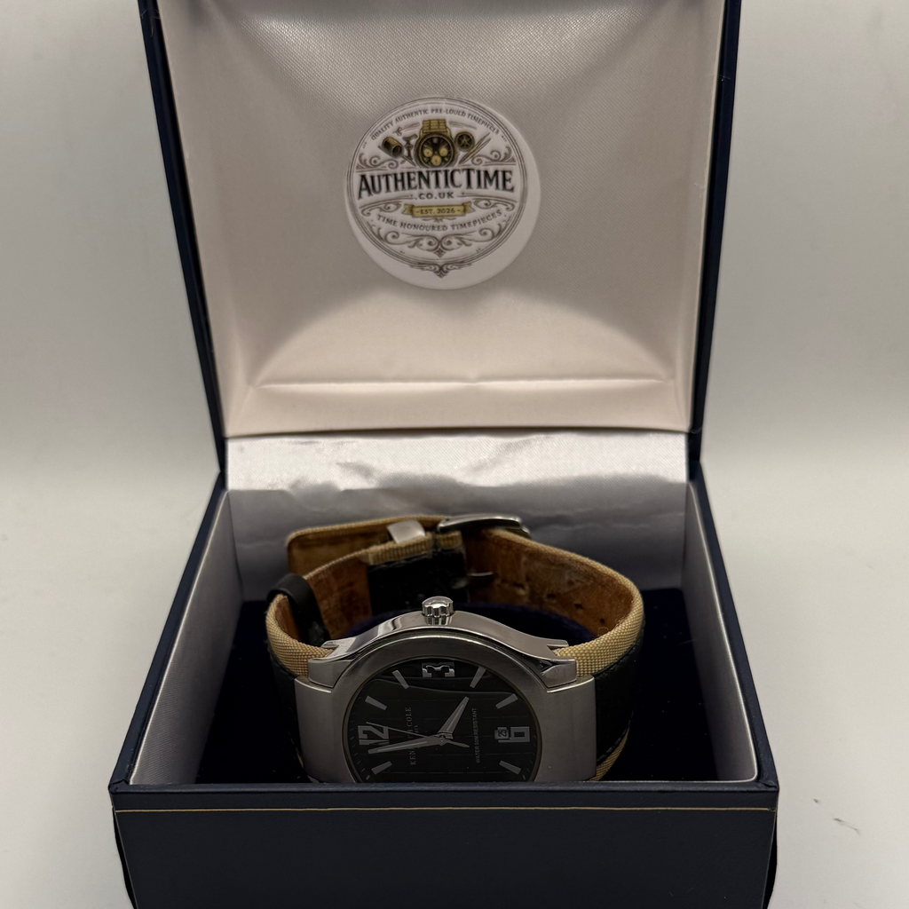Kenneth Cole New York KC1268 Men’s Watch – Black Dial | Date | Stainless Steel Case- £30.00