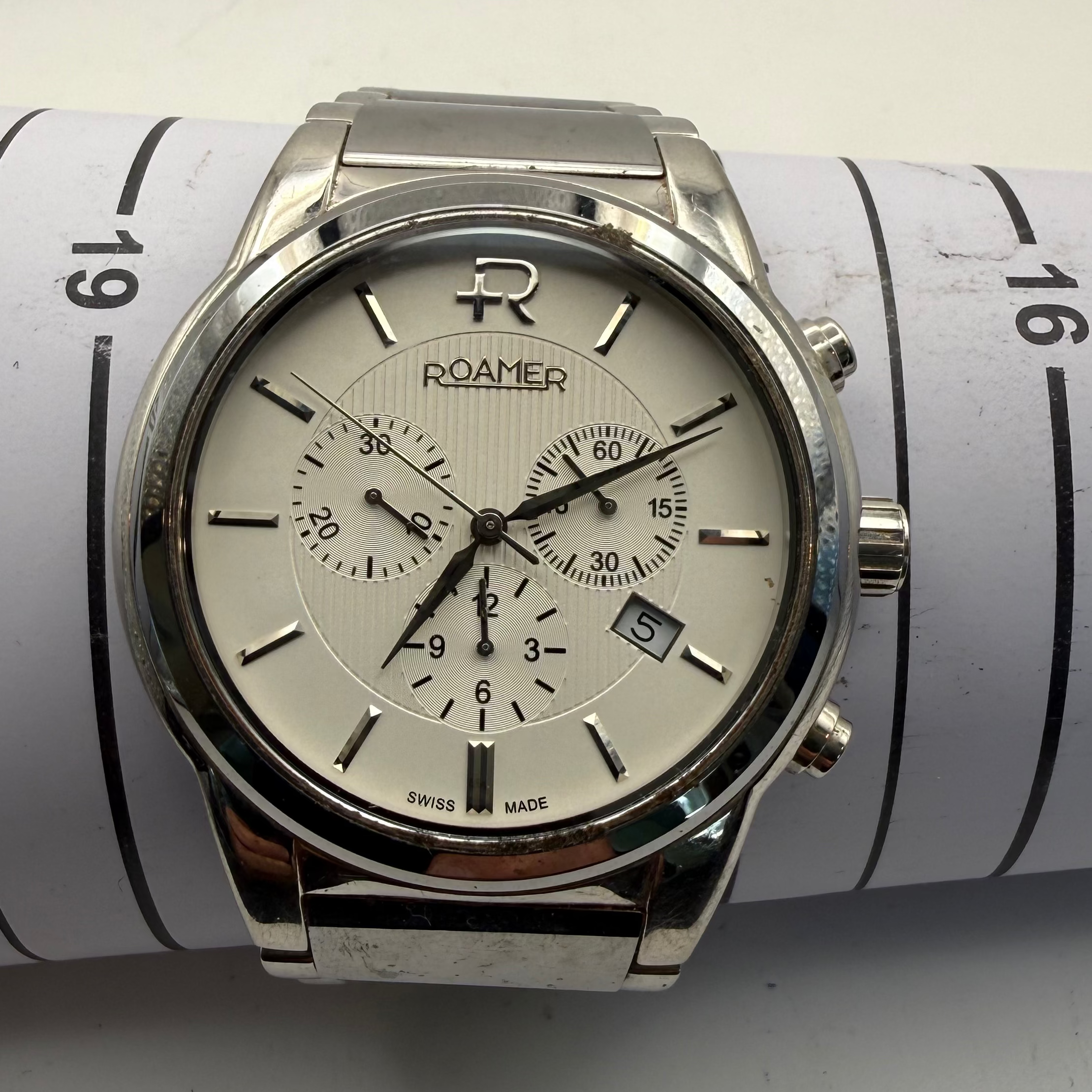 Roamer 1888 Swiss Elegance Chronograph Watch – 46.5mm- £90.00