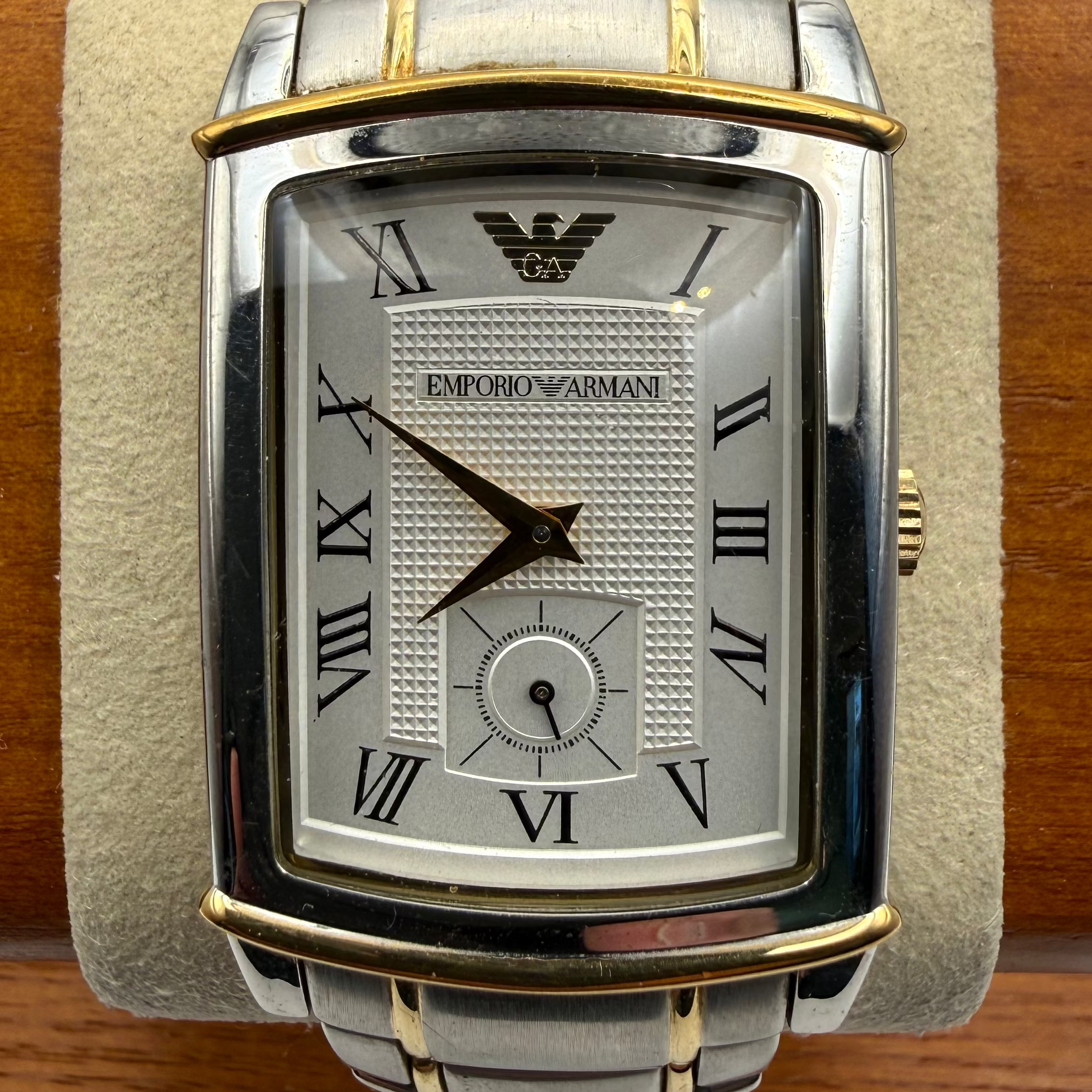Emporio Armani AR-0141 Two Tone Dress Watch – Sub Dial – 17cm Bracelet – £40.00