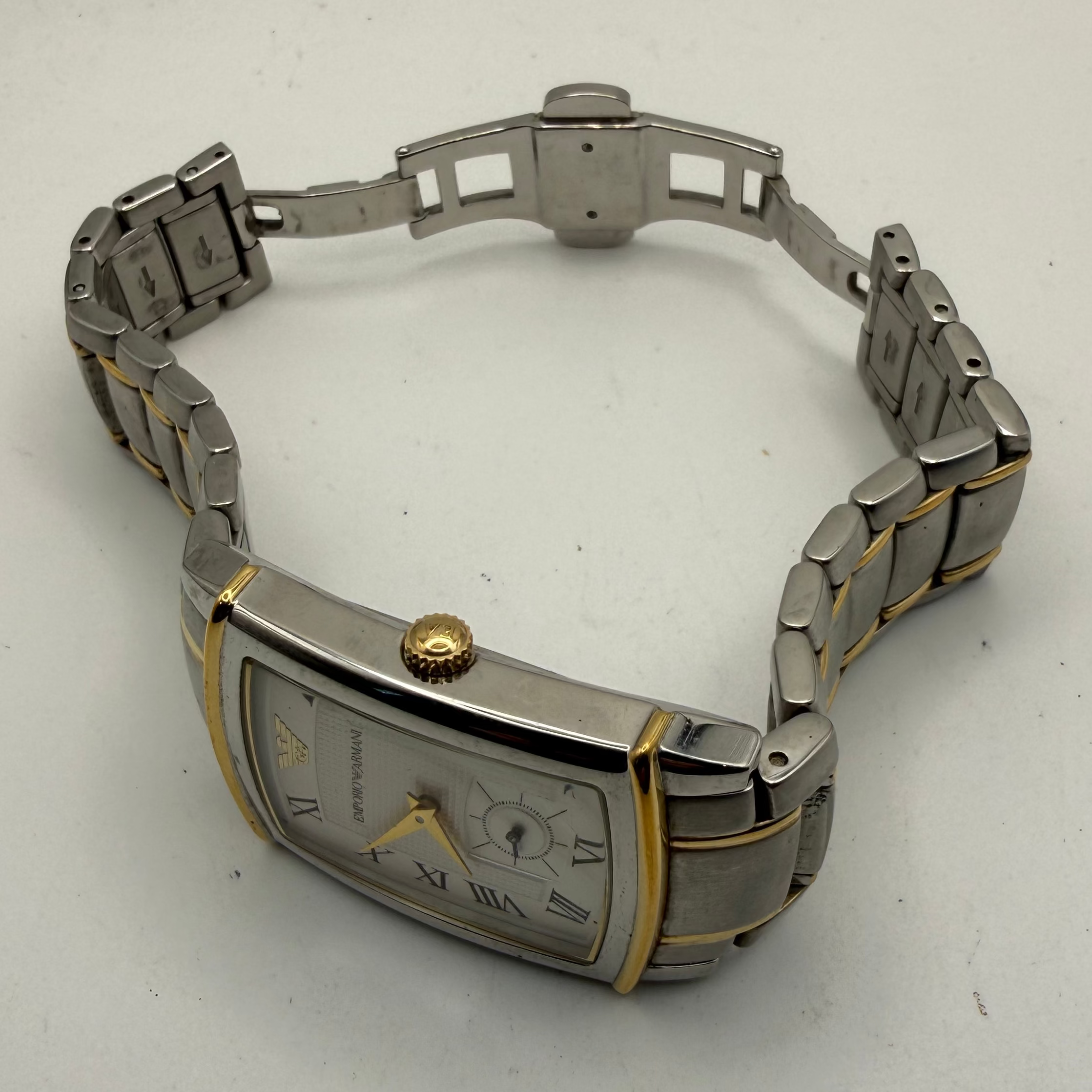 Emporio Armani AR-0141 Two Tone Dress Watch – Sub Dial – 17cm Bracelet – £40.00