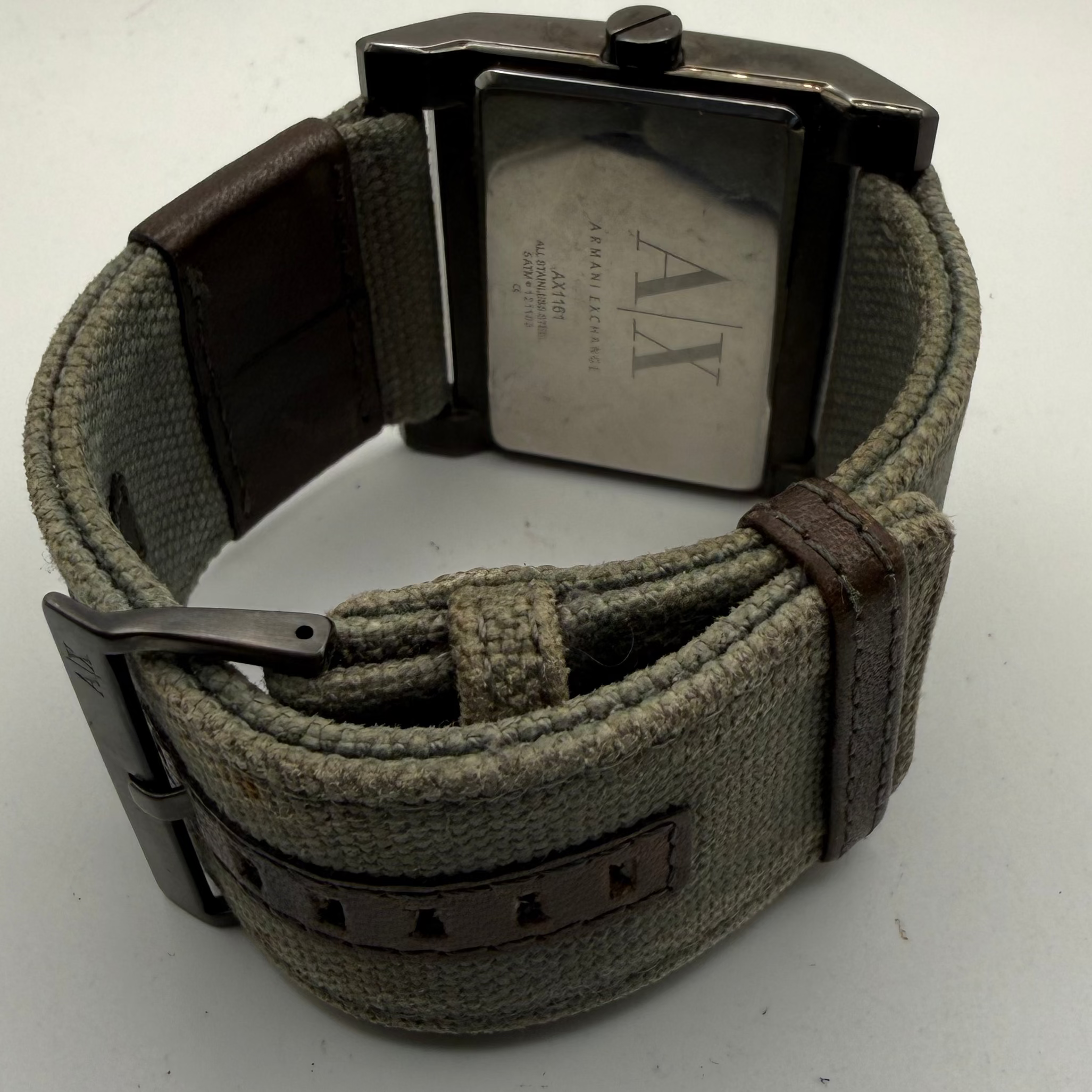 Armani Exchange AX1161 Oversize Watch 48.5mm – Military Canvas Strap- £40.00