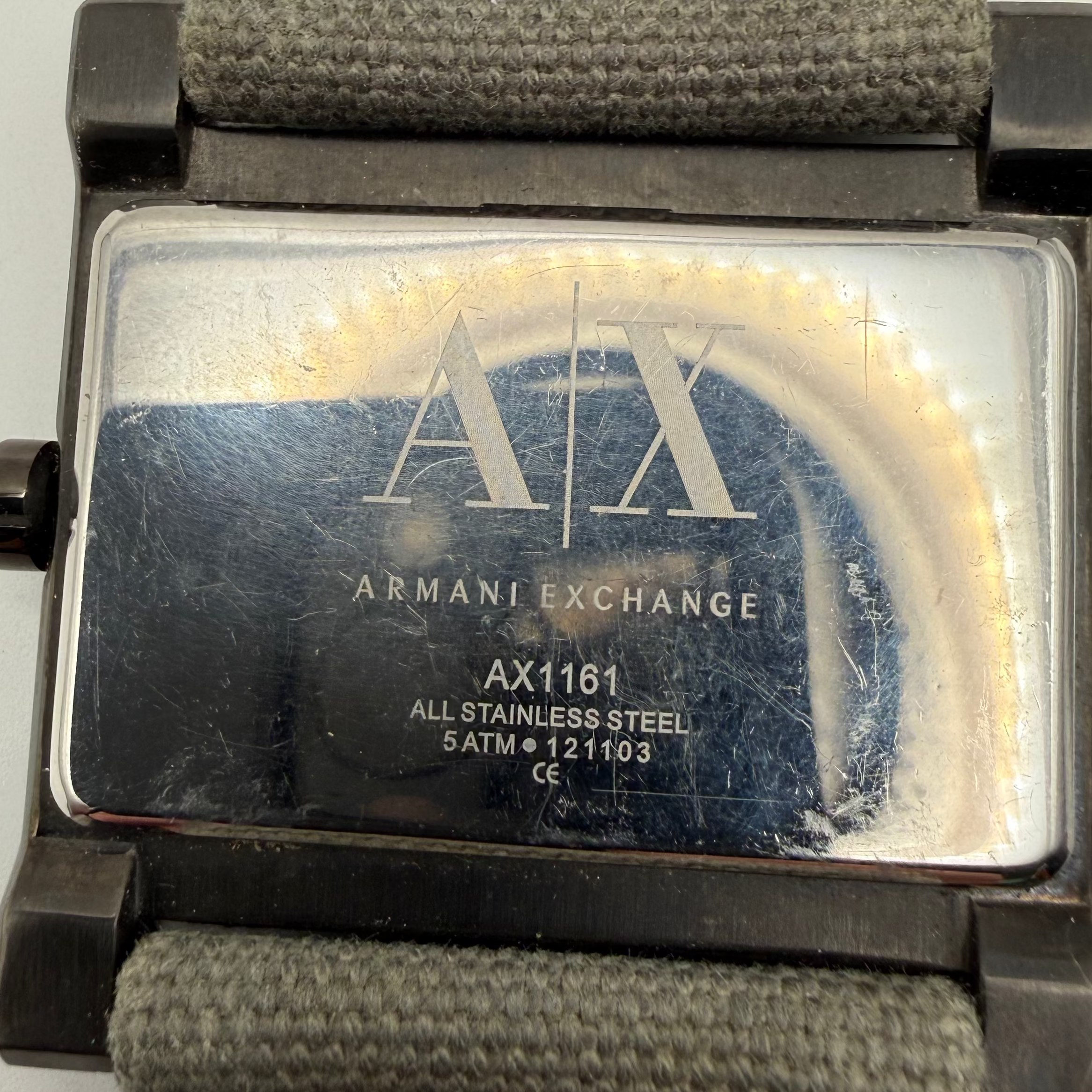 Armani Exchange AX1161 Oversize Watch 48.5mm – Military Canvas Strap- £40.00