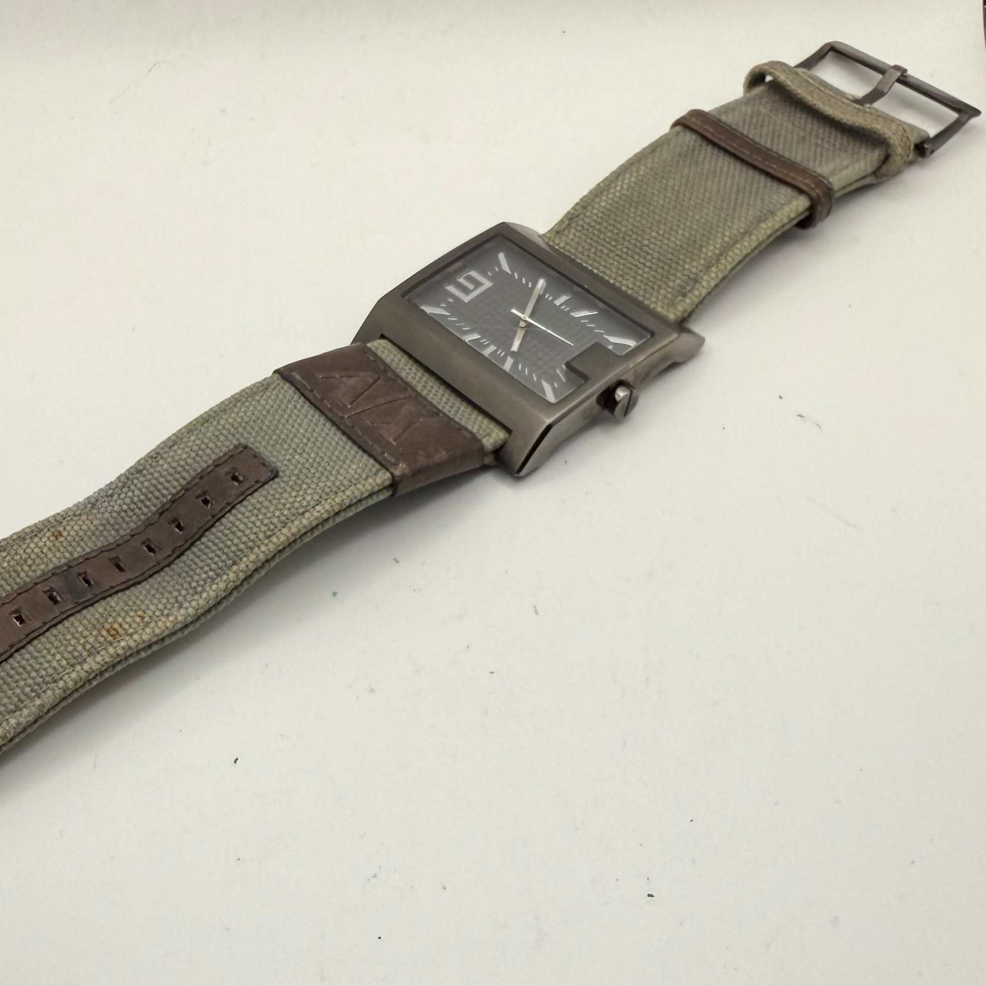 Armani Exchange AX1161 Oversize Watch 48.5mm – Military Canvas Strap- £40.00