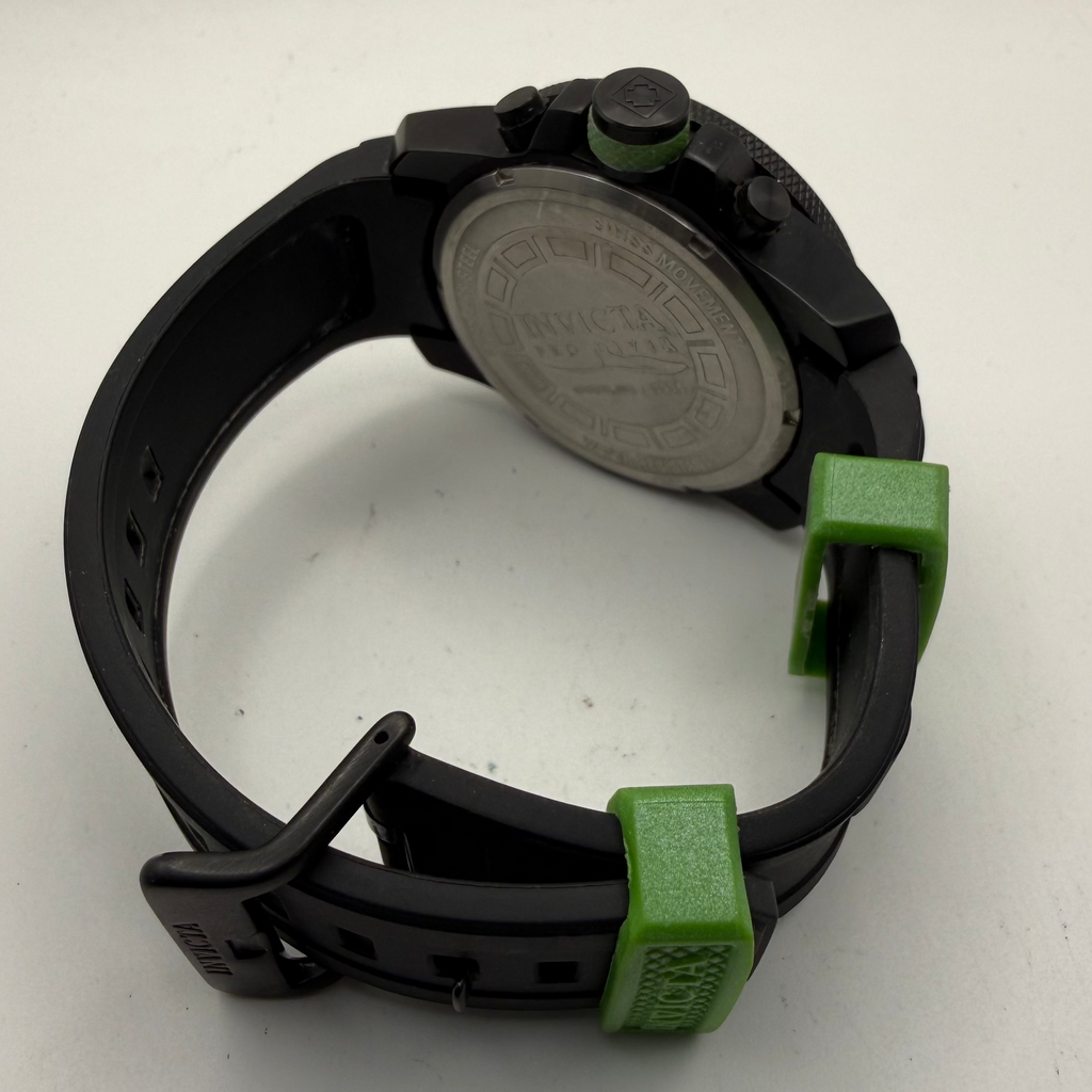 Invicta Pro Diver Chronograph XL 50.5mm Black & Green – Model 18935 – Pre-Owned- £70.00