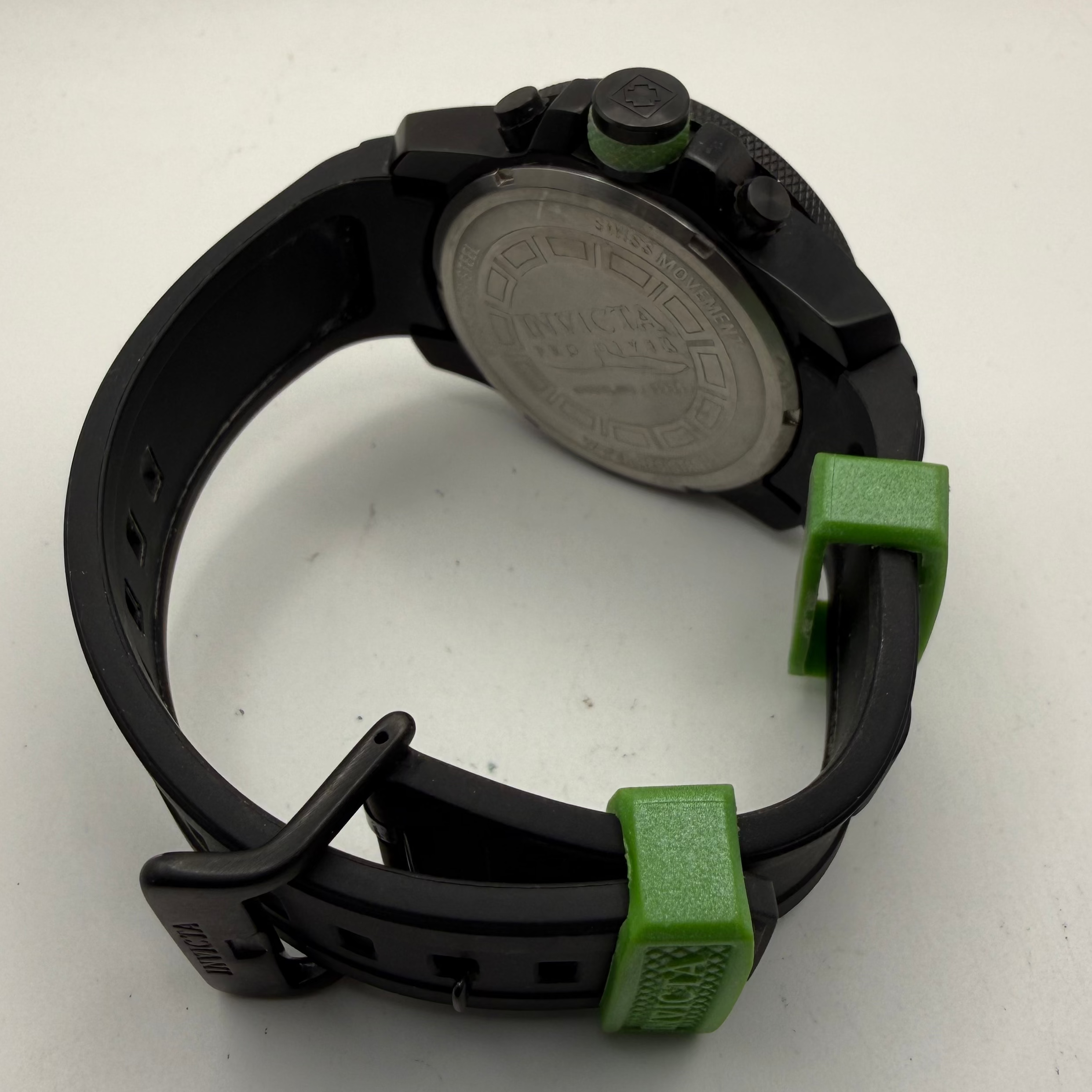 Invicta Pro Diver Chronograph XL 50.5mm Black & Green – Model 18935 – Pre-Owned- £70.00