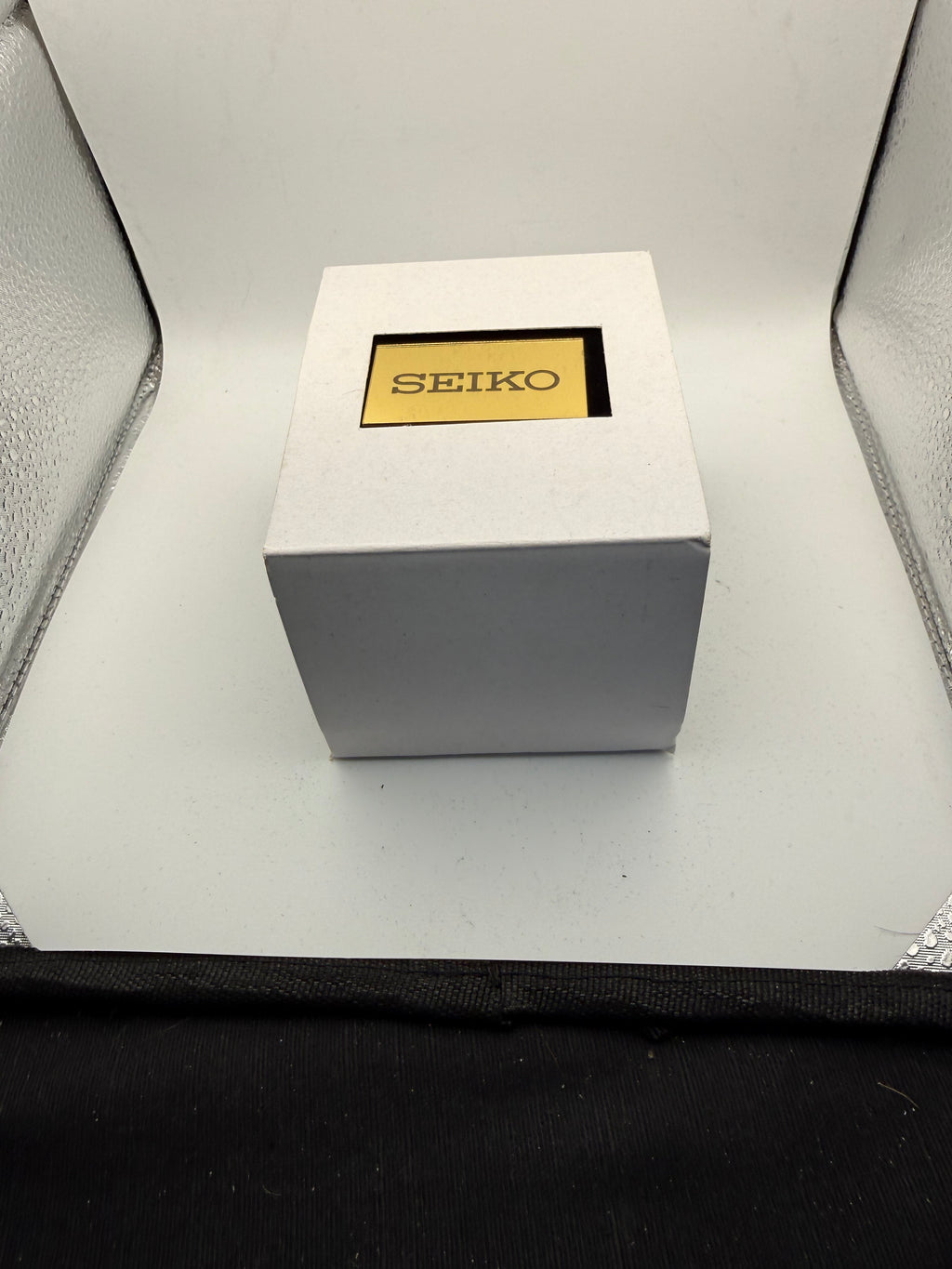 Seiko Chronograph 100M Tachymeter – Black Dial Orange Accents | Full Service- £130.00