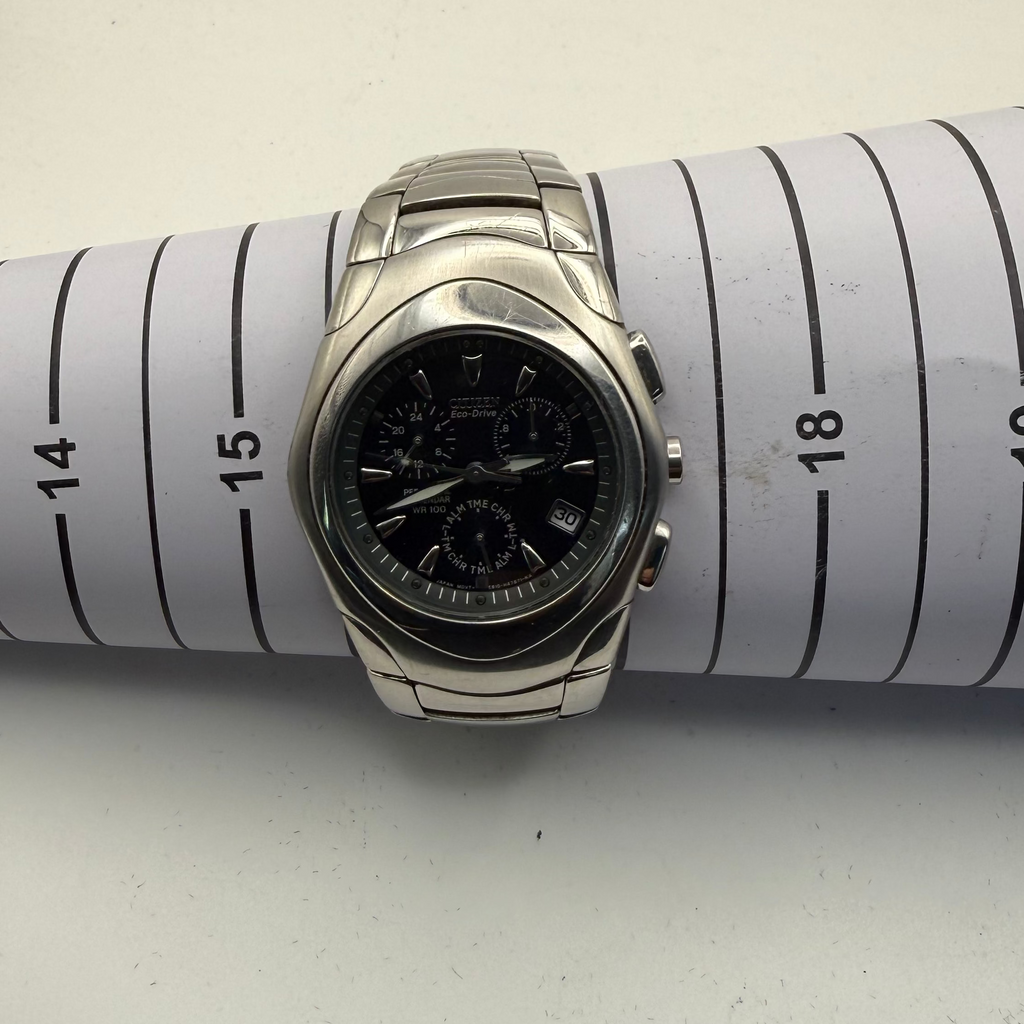 Citizen Eco-Drive Perpetual Calendar WR100 Men’s Watch – Model E810-H47871 – Black Dial- £90.00