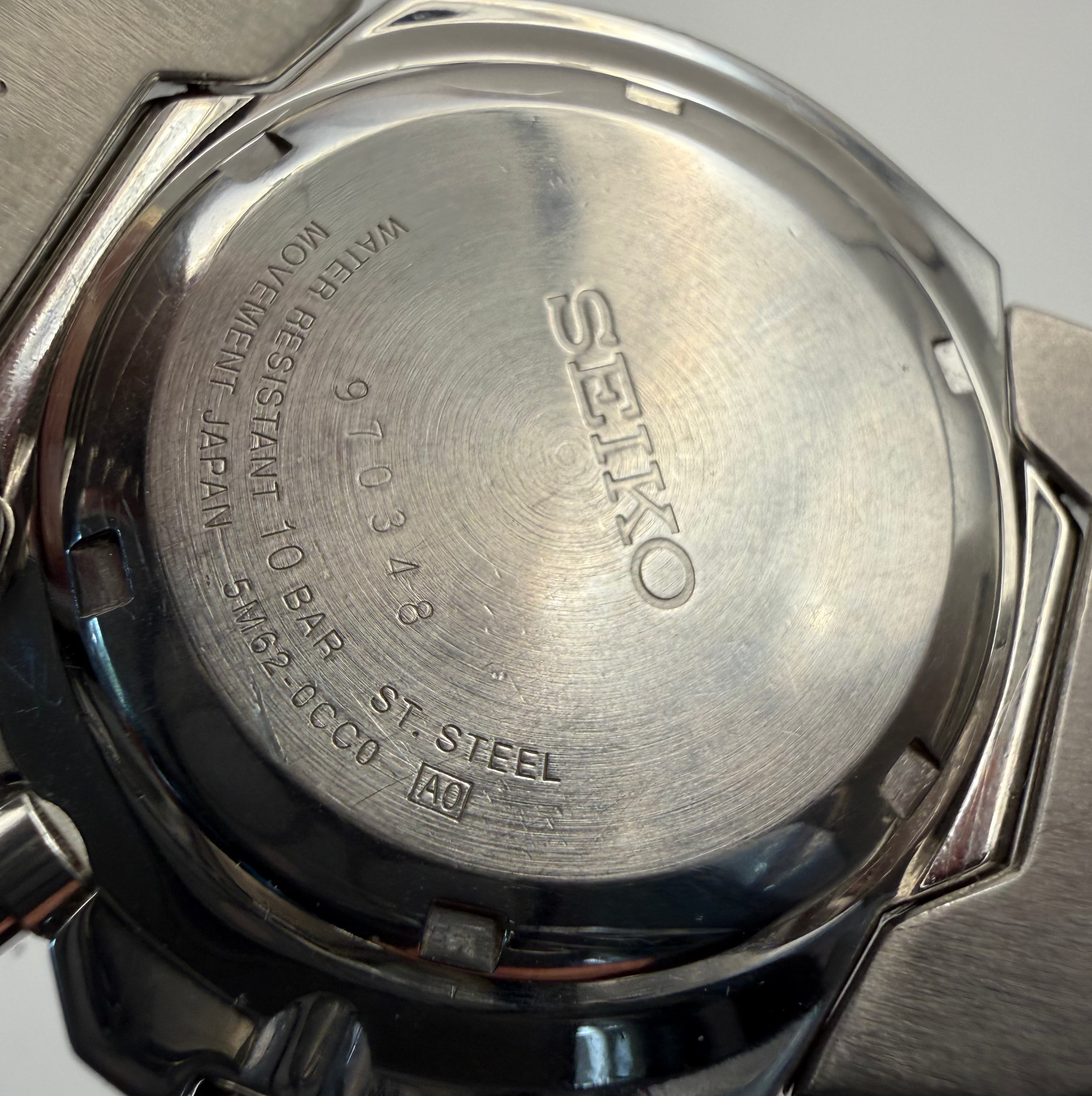 Seiko Kinetic 100M Blue Dial – 5M62-0CC0 | September 2019 | Fully Refurbished | Pre-Loved- £180.00