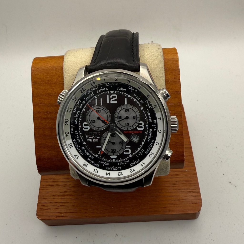 Citizen Eco-Drive H500 World Time Chronograph WR100 Men’s Watch- £110.00