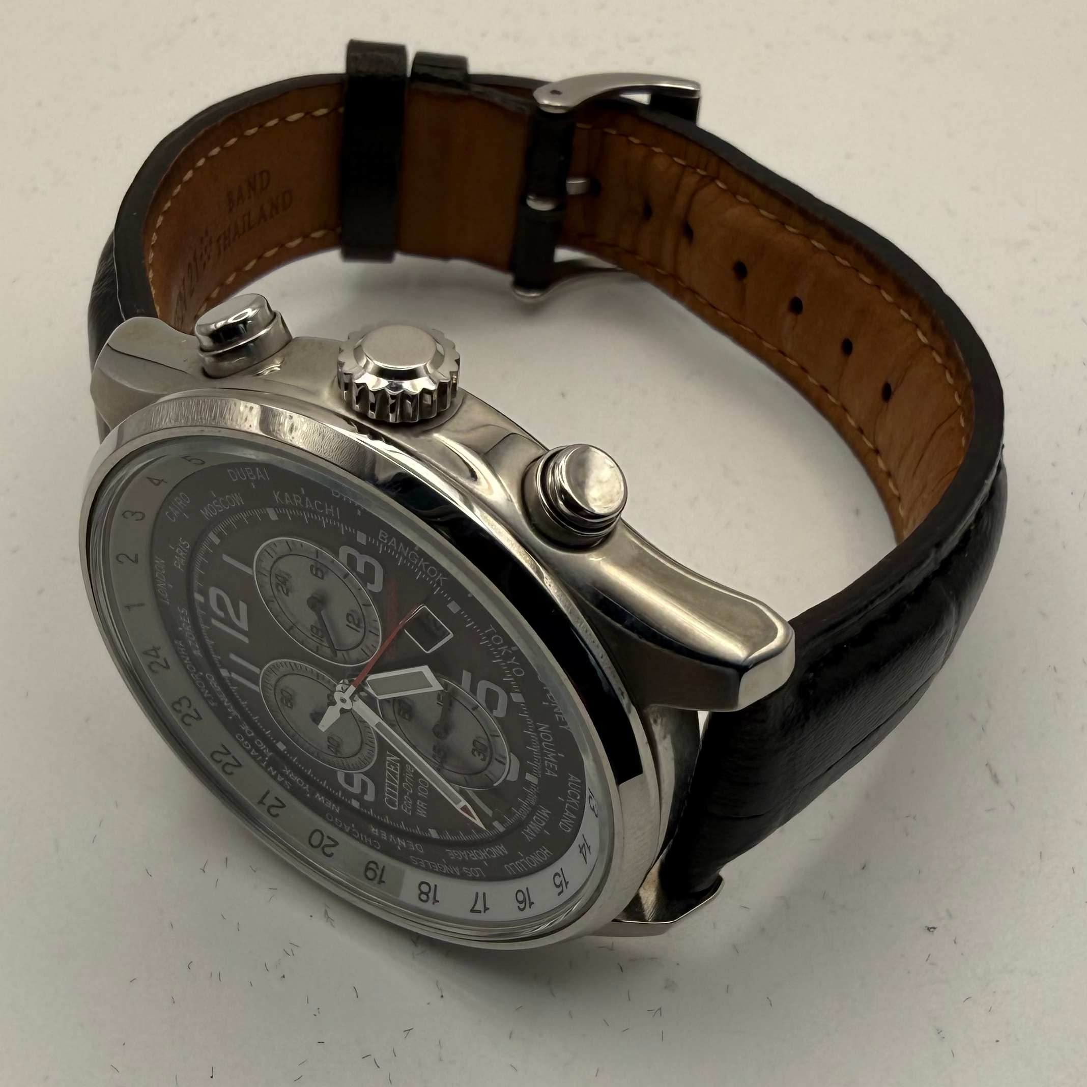 Citizen Eco-Drive H500 World Time Chronograph WR100 Men’s Watch- £110.00