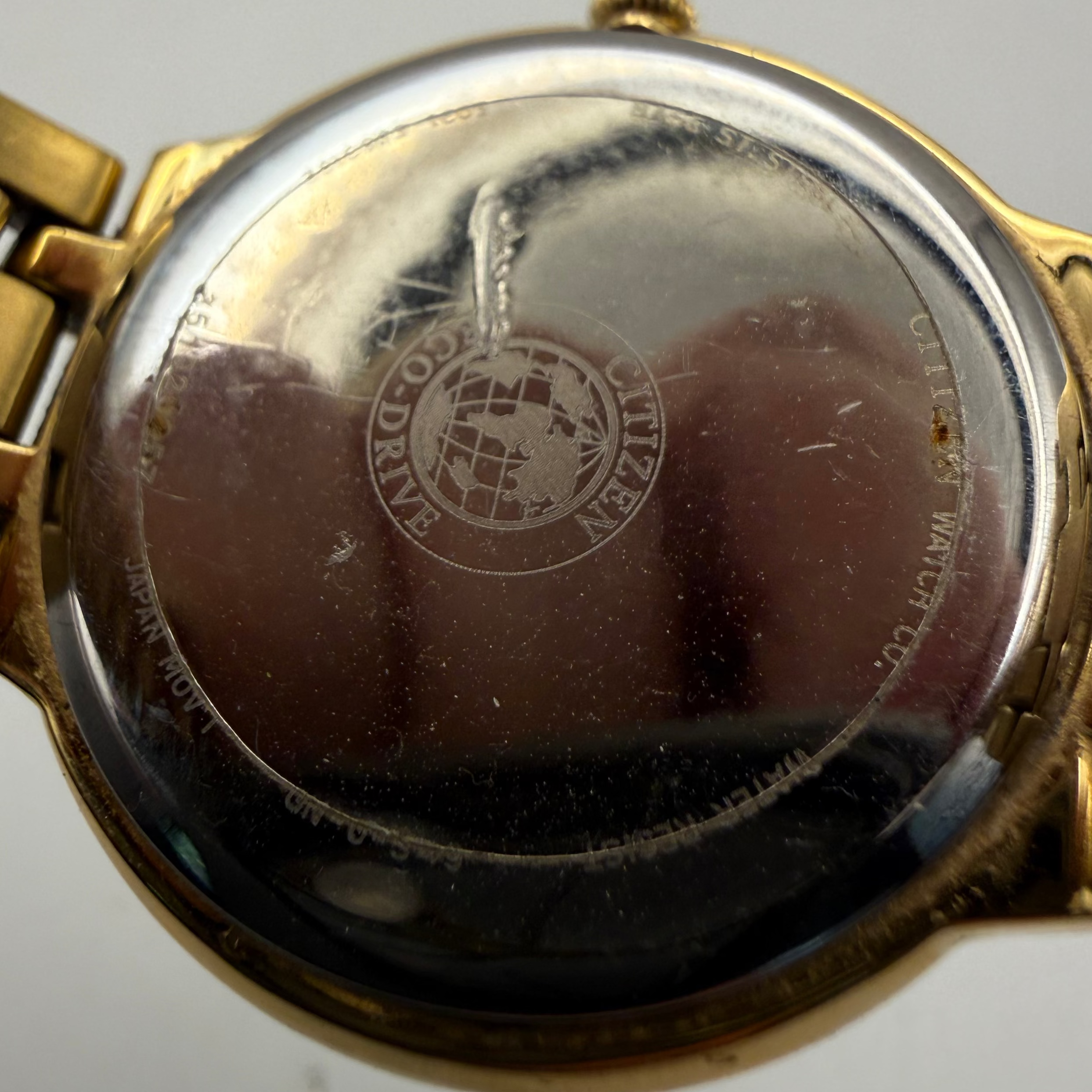 Citizen Eco-Drive Ladies Gold Tone Crystal Dial Watch E031 (Fully Tested and Working)- £40.00