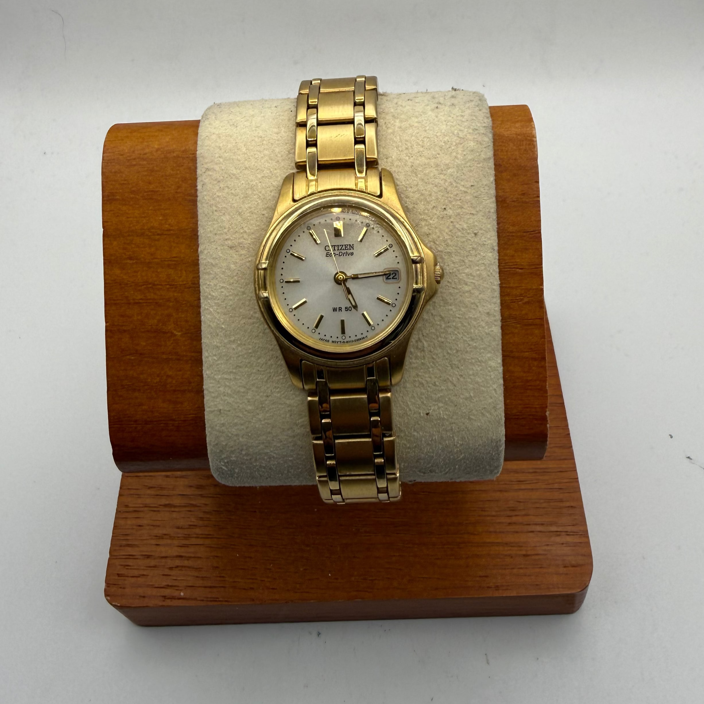 Citizen Eco-Drive Ladies Gold Tone Date WR50 Watch (Fully Tested and Working)- £40.00