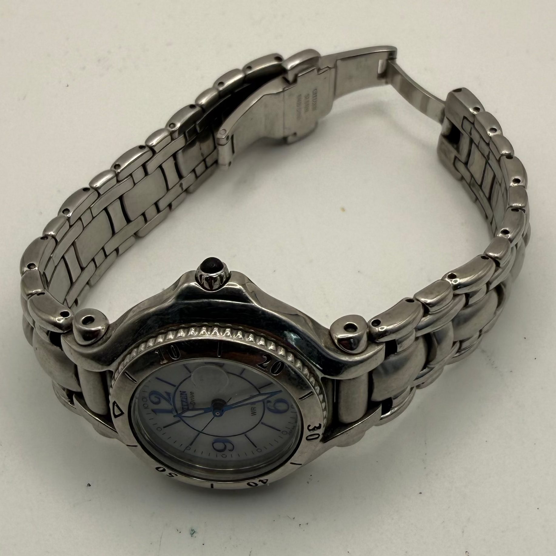 Citizen Eco-Drive Ladies WR100 Date Watch Silver Tone Bracelet (Fully Tested and Working)- £40.00