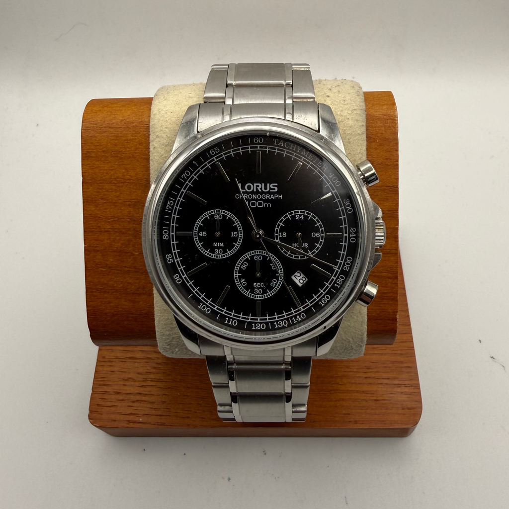 Lorus RM359CX-9 Chronograph 100m Men’s Watch | Full Set | 46mm Case | 20.5cm Bracelet- £70.00