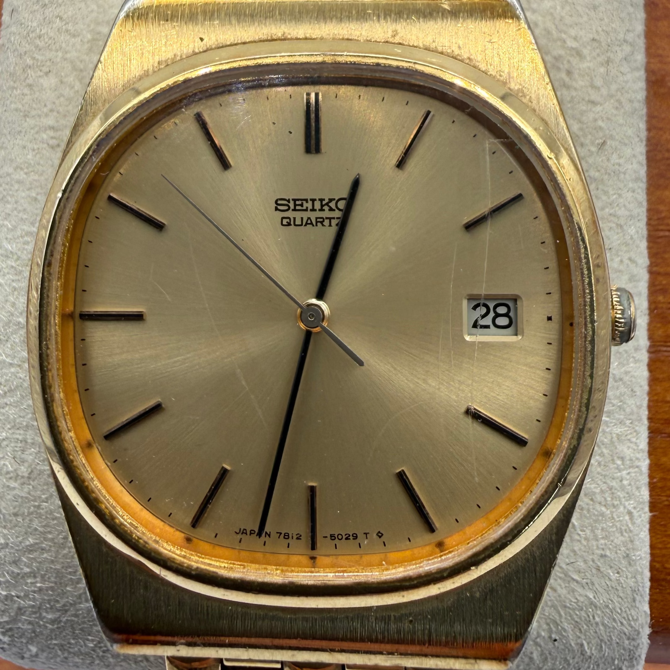 Seiko Quartz Gold Tone Vintage Dress Watch Date | Fully Tested & Working- £40.00
