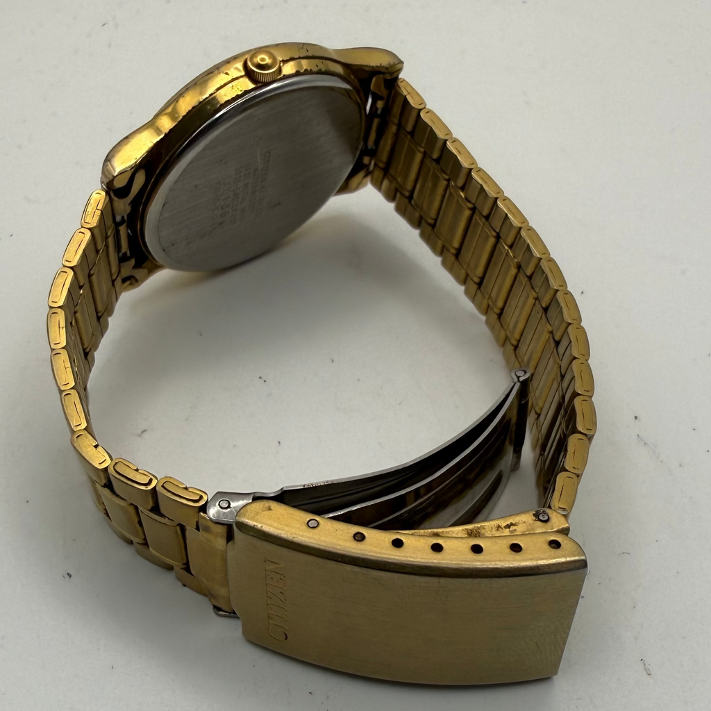 Citizen Quartz Day-Date Gold Tone Classic Dress Watch | Fully Tested & Working- £30.00