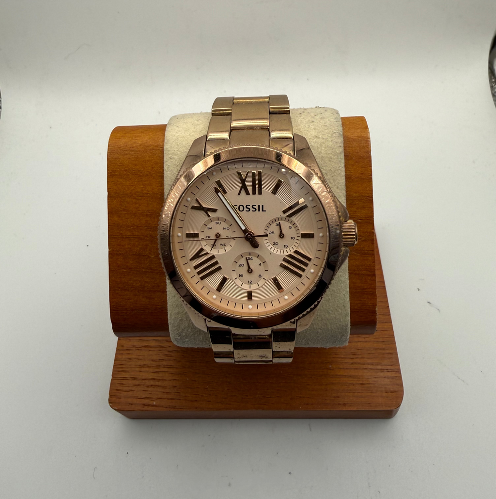Fossil Rose Gold Multi-Dial Chronograph Style Watch | Fully Tested & Working- £40.00