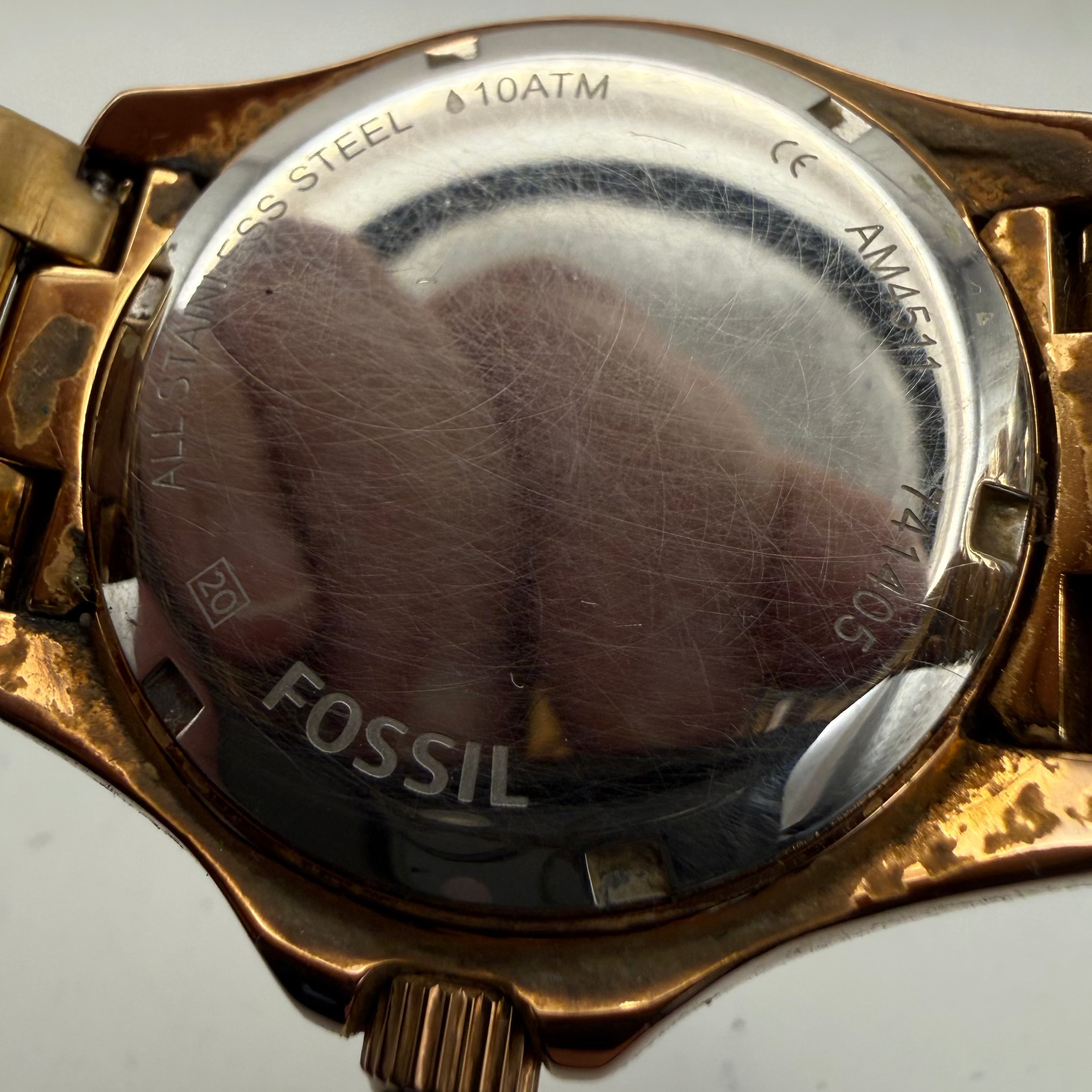 Fossil Rose Gold Multi-Dial Chronograph Style Watch | Fully Tested & Working- £40.00