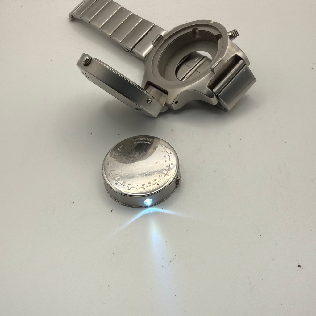 STORM Techno-Light Watch 43.5mm Stainless Steel Modular LED Light – Working – Read- £75.00