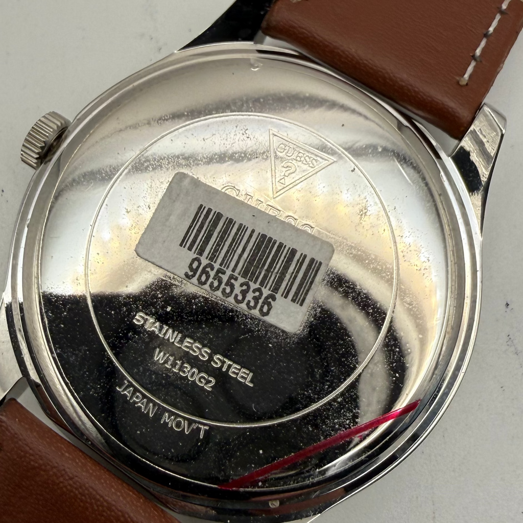 GUESS Classic Multi-Dial Watch – 42mm – New Leather Strap – Pre-Loved- £70.00