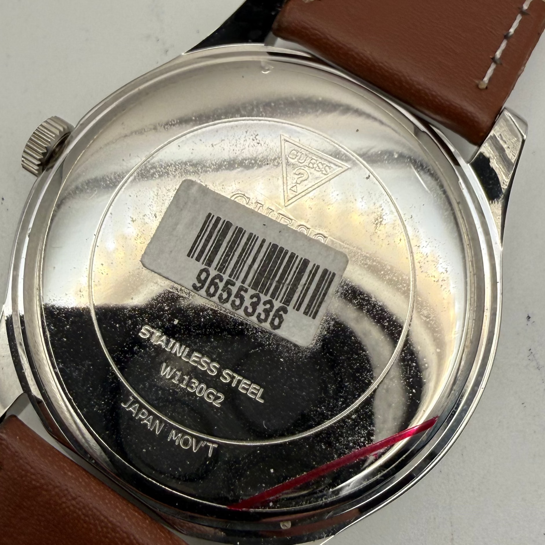 GUESS Classic Multi-Dial Watch – 42mm – New Leather Strap – Pre-Loved- £70.00