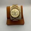 Michael Kors MK5055 Gold Chronograph Watch Date Dial Bracelet- £40.00