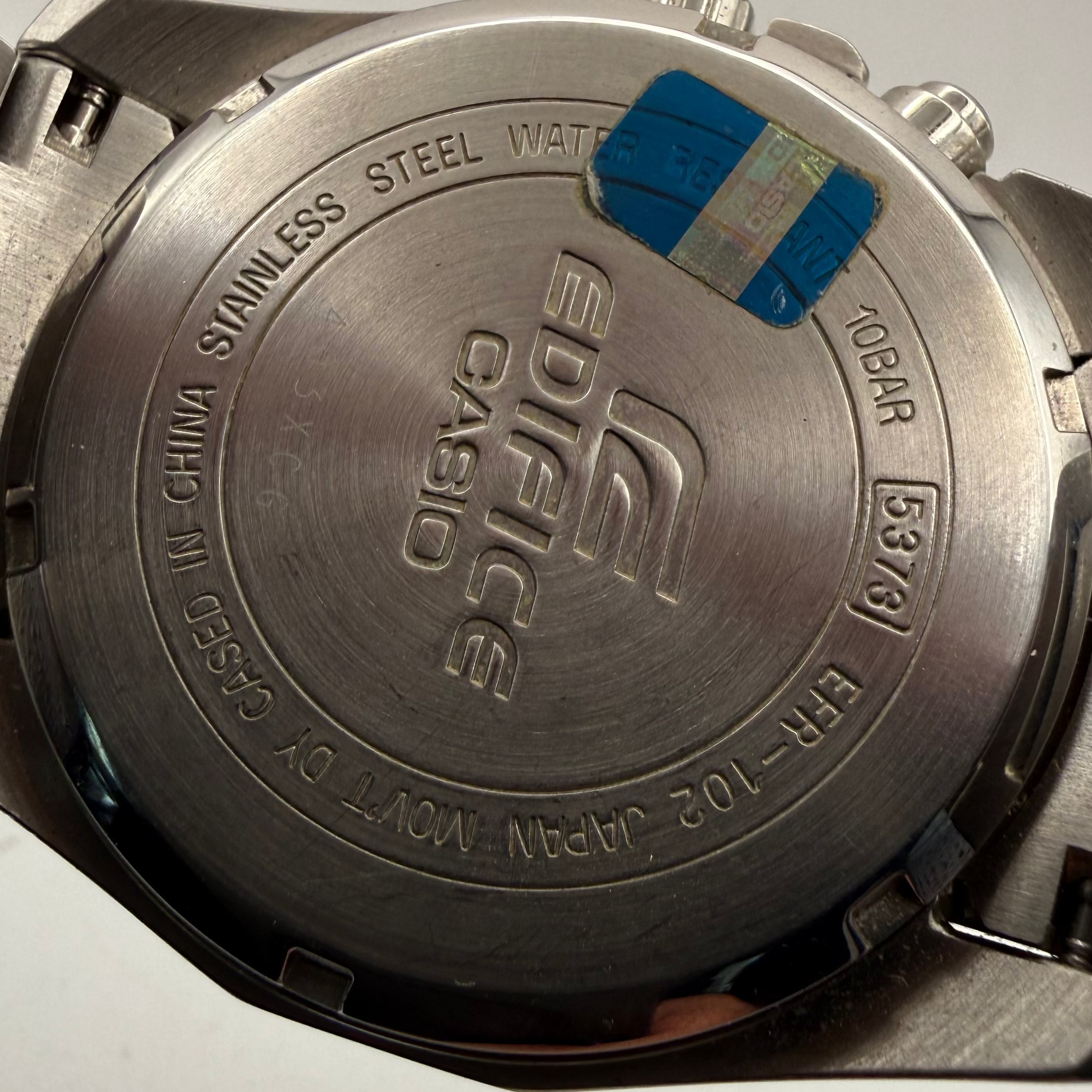 Casio Edifice EFR-102 Day Date Watch – 45mm | 19cm Bracelet | Stainless Steel Classic- £70.00