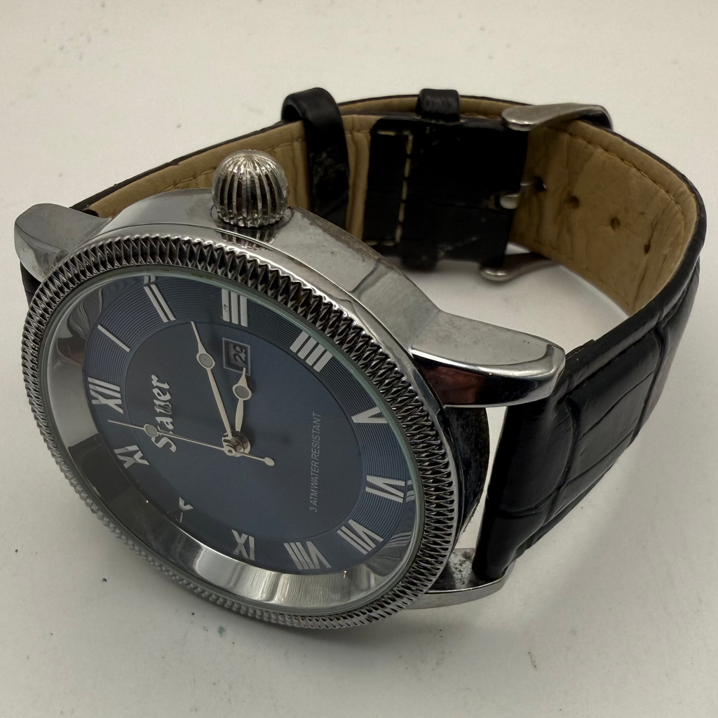 Stauer Classic Dress Watch Blue Dial Date – FULLY TESTED AND WORKING- £40.00
