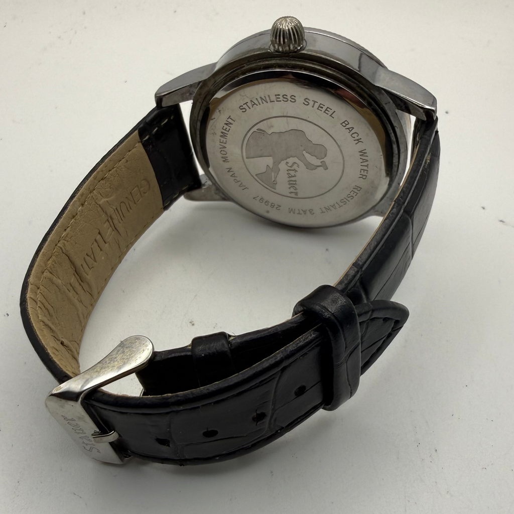 Stauer Classic Dress Watch Blue Dial Date – FULLY TESTED AND WORKING- £40.00