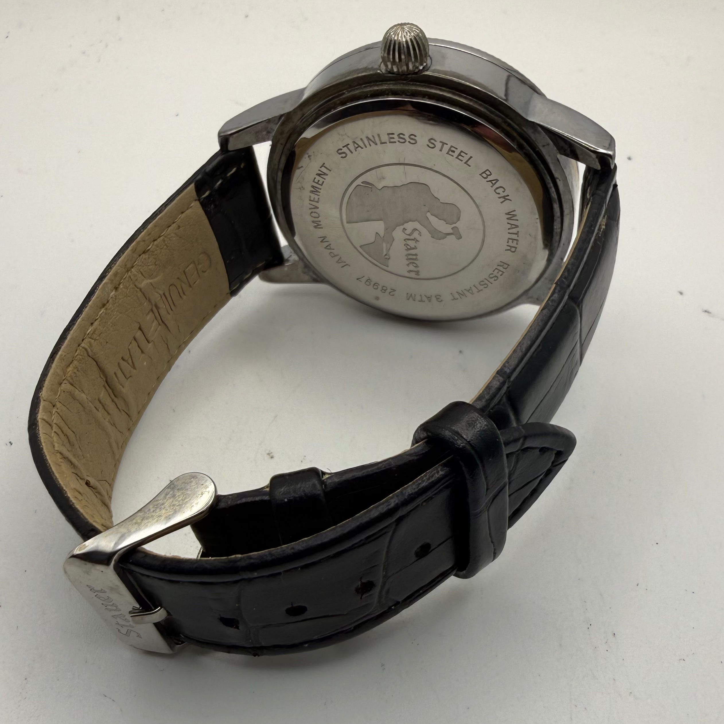 Stauer Classic Dress Watch Blue Dial Date – FULLY TESTED AND WORKING- £40.00