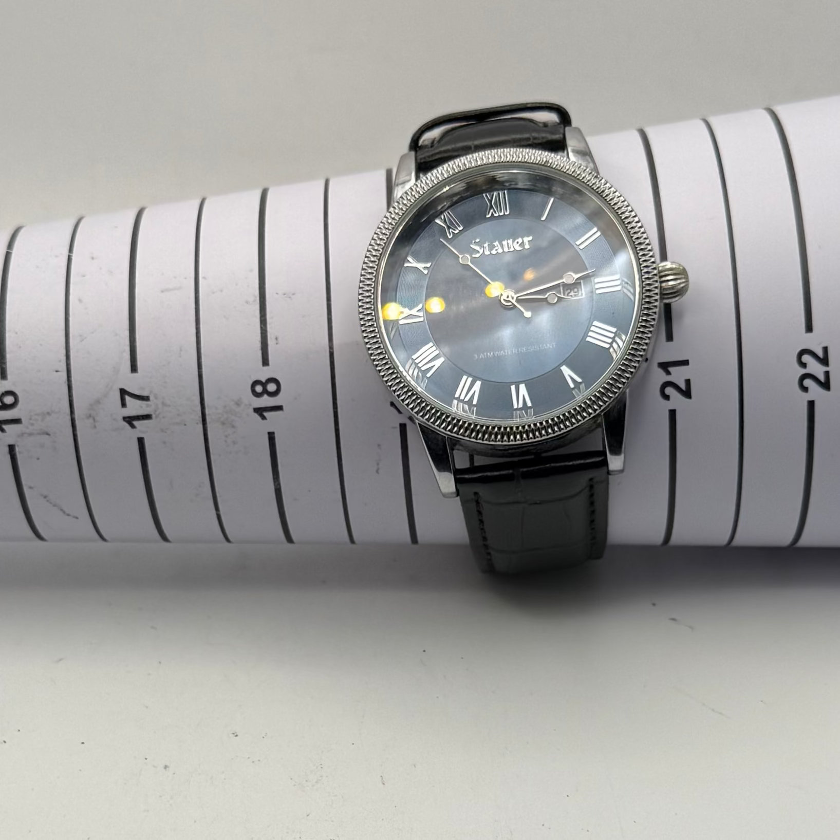 Stauer Classic Dress Watch Blue Dial Date – FULLY TESTED AND WORKING- £40.00