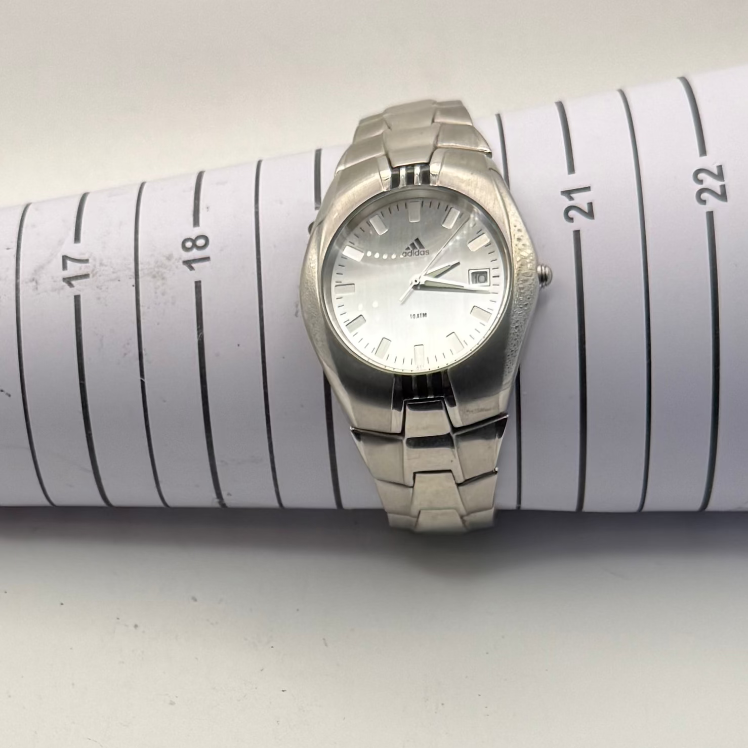 Adidas Stainless Steel Date Watch 10ATM – FULLY TESTED AND WORKING- £40.00
