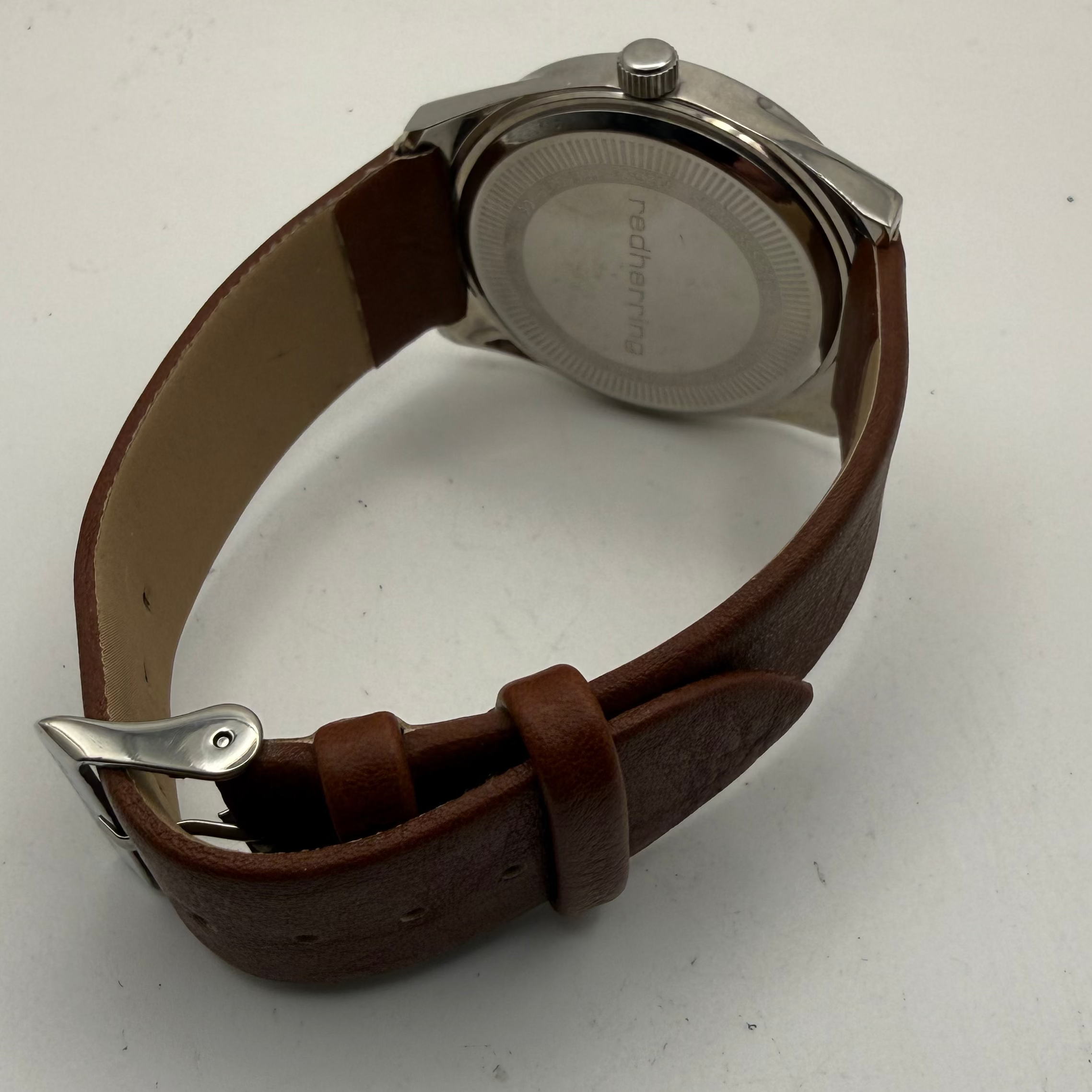 Red Herring Minimalist Brown Dial Watch 43mm – FULLY TESTED AND WORKING- £40.00