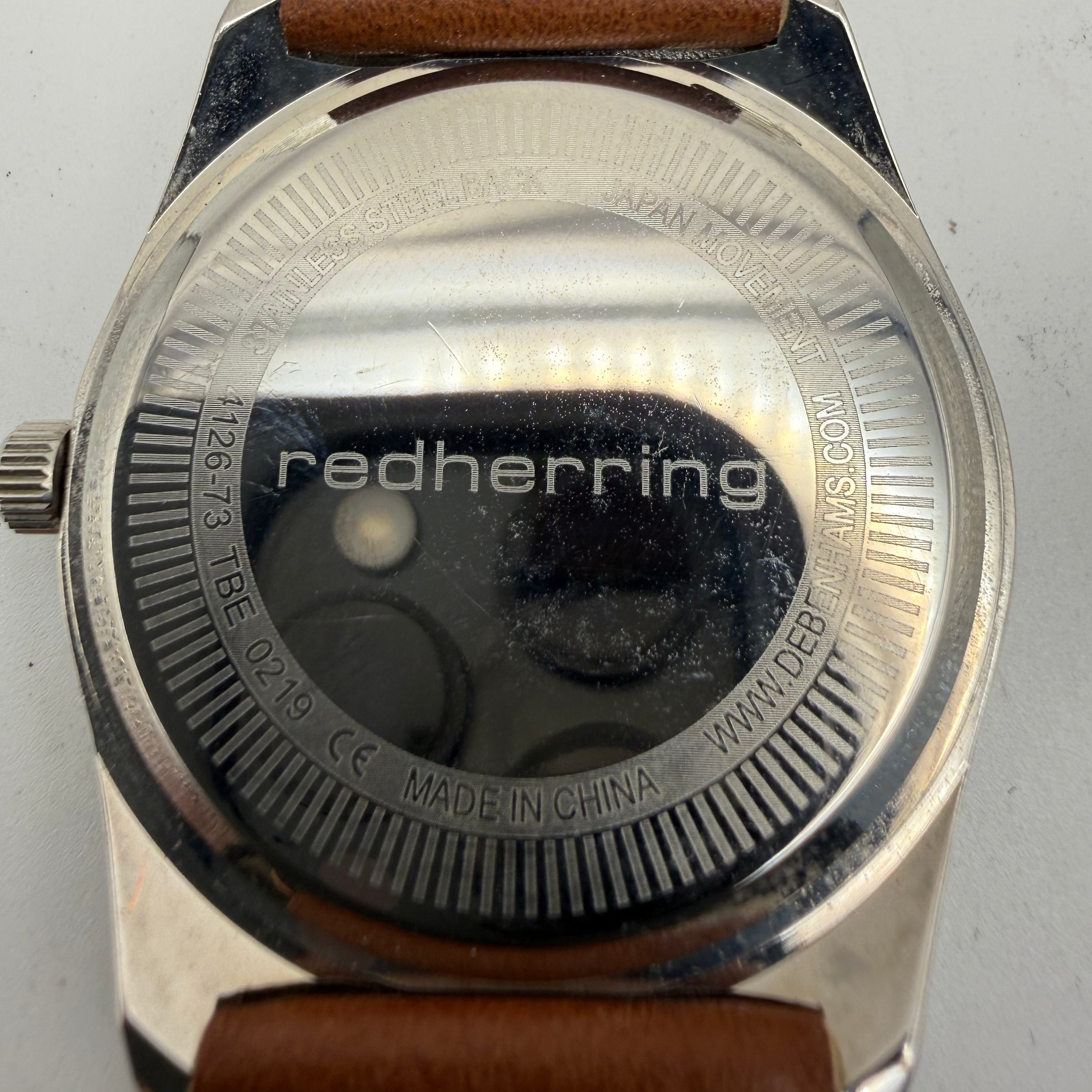Red Herring Minimalist Brown Dial Watch 43mm – FULLY TESTED AND WORKING- £40.00