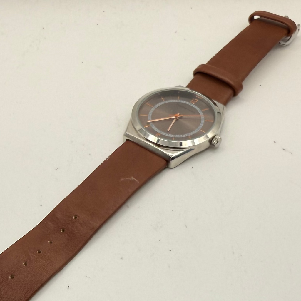 Red Herring Minimalist Brown Dial Watch 43mm – FULLY TESTED AND WORKING- £40.00