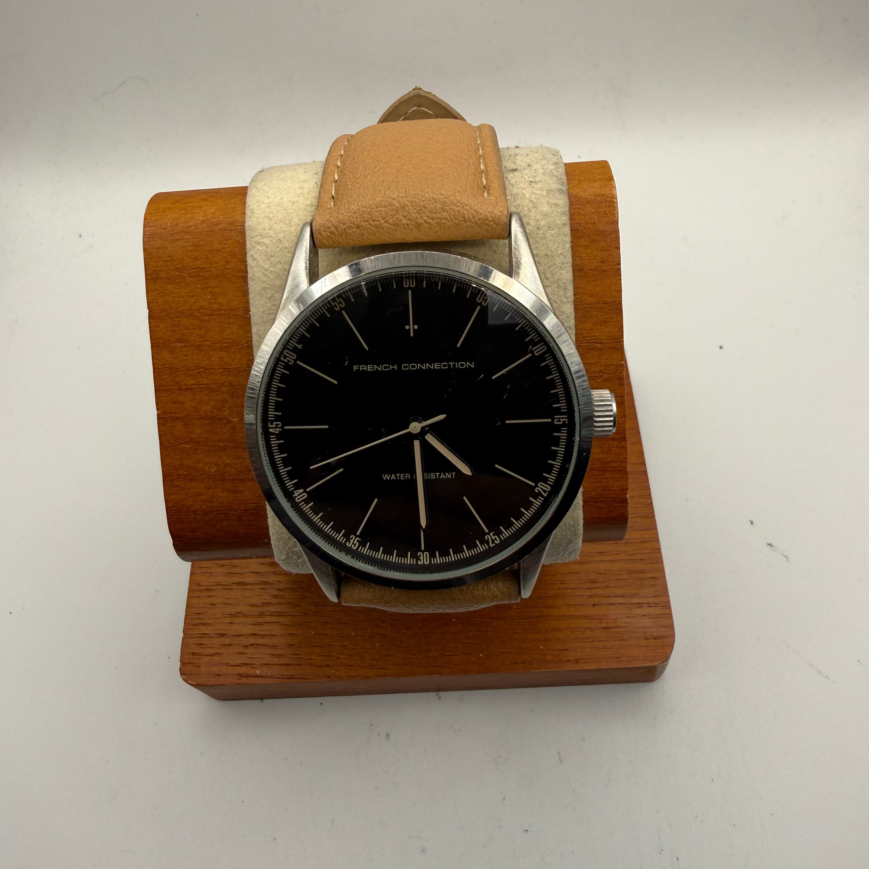 French Connection FCUK SFC101BC Black Dial Watch 46mm – FULLY TESTED AND WORKING- £40.00