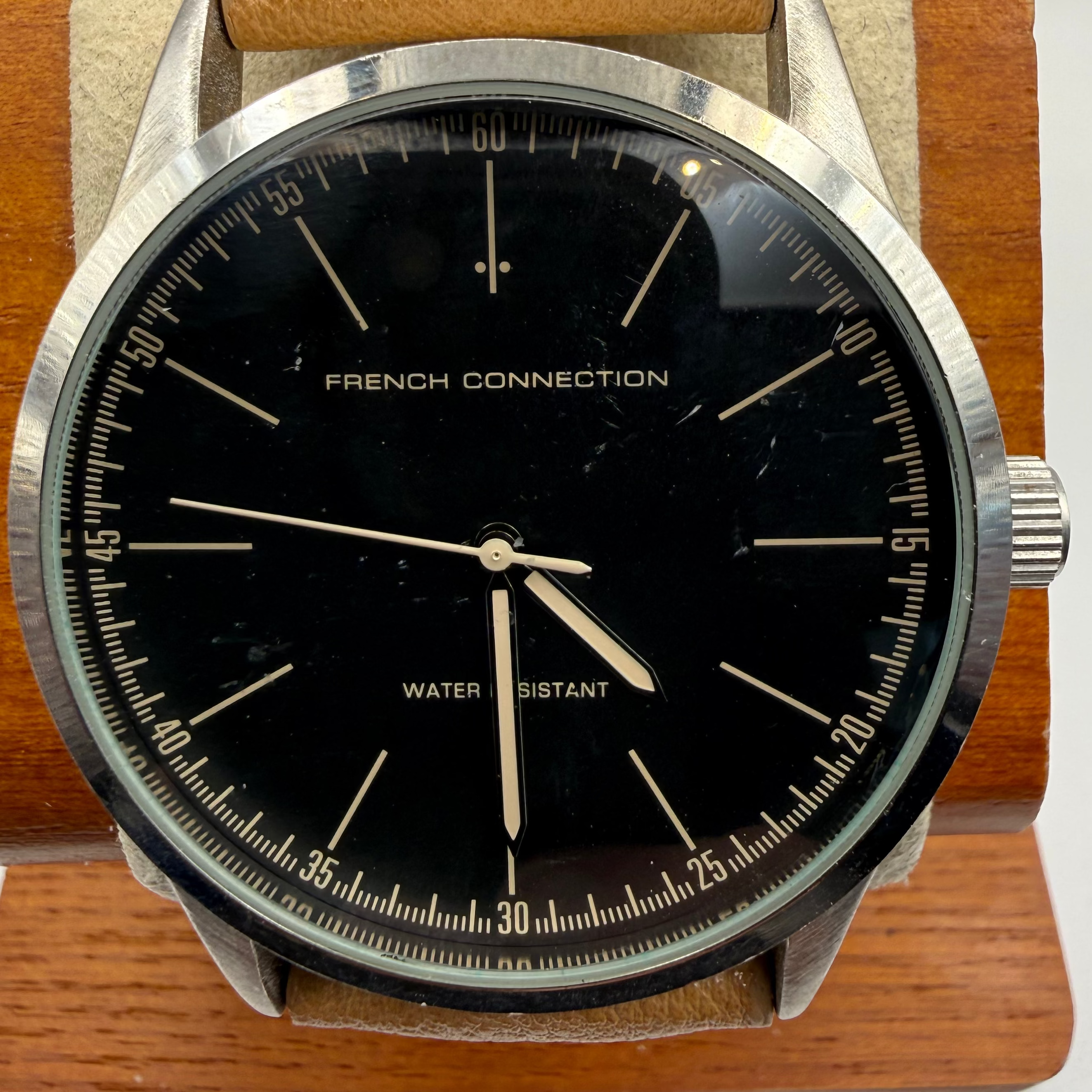 French Connection FCUK SFC101BC Black Dial Watch 46mm – FULLY TESTED AND WORKING- £40.00