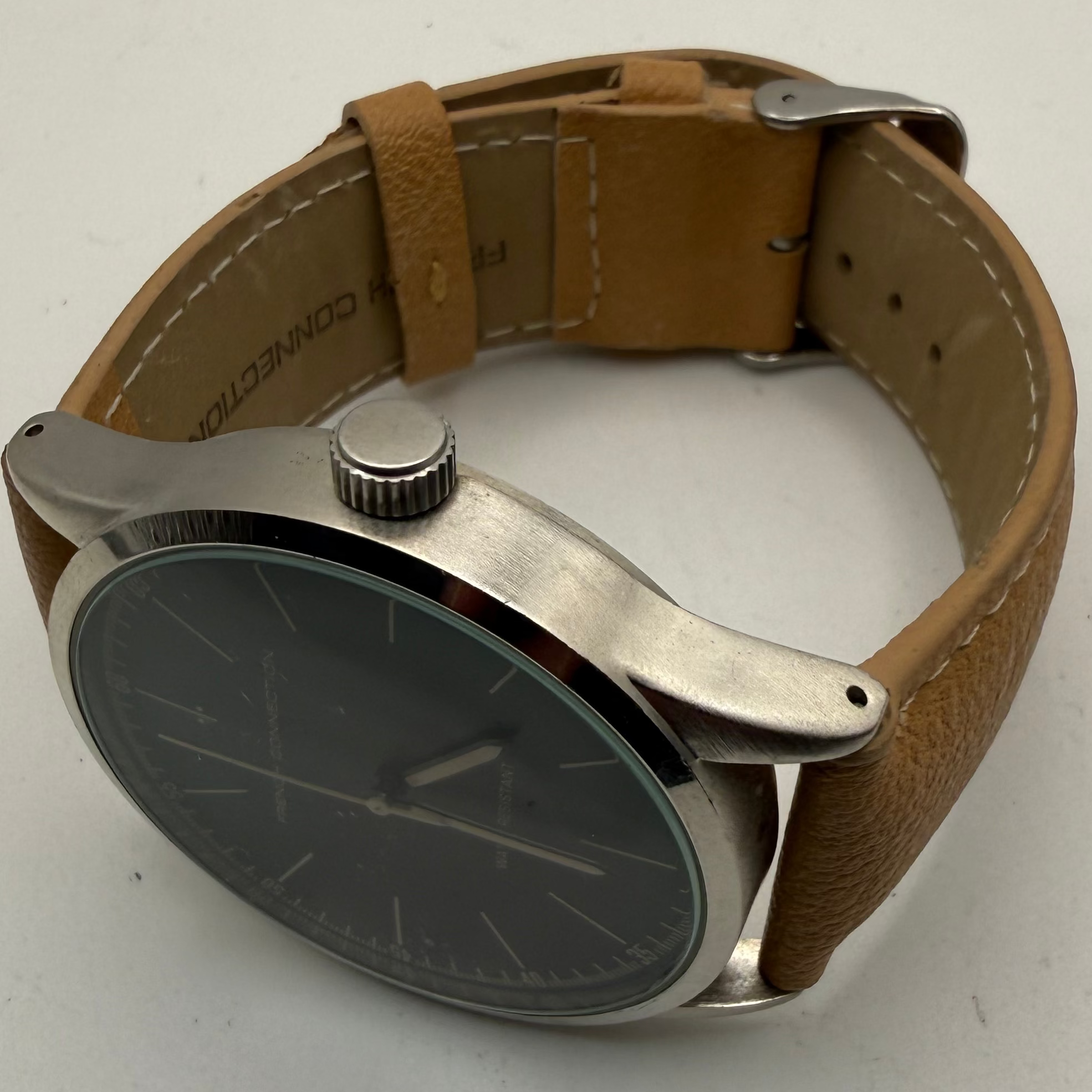 French Connection FCUK SFC101BC Black Dial Watch 46mm – FULLY TESTED AND WORKING- £40.00
