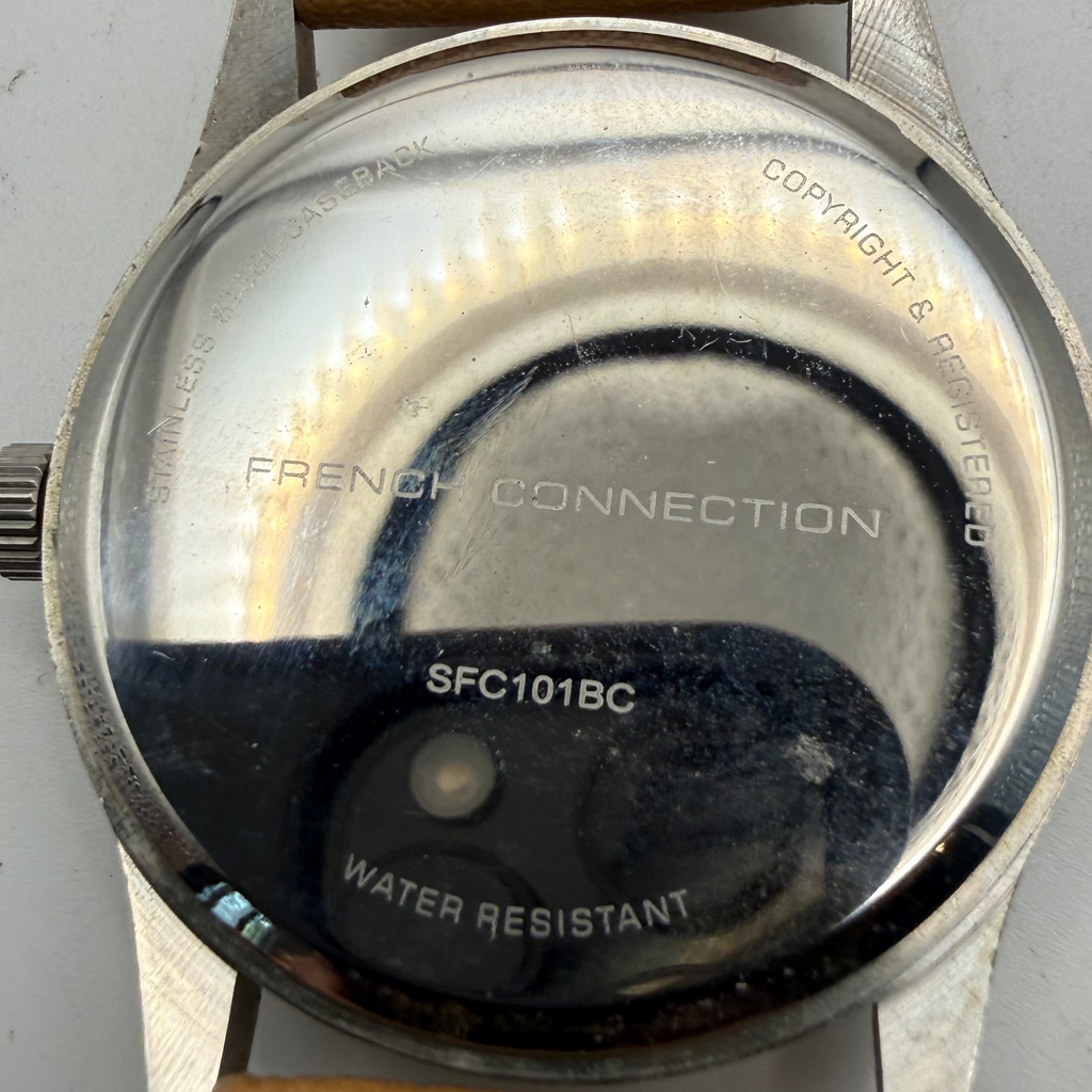 French Connection FCUK SFC101BC Black Dial Watch 46mm – FULLY TESTED AND WORKING- £40.00