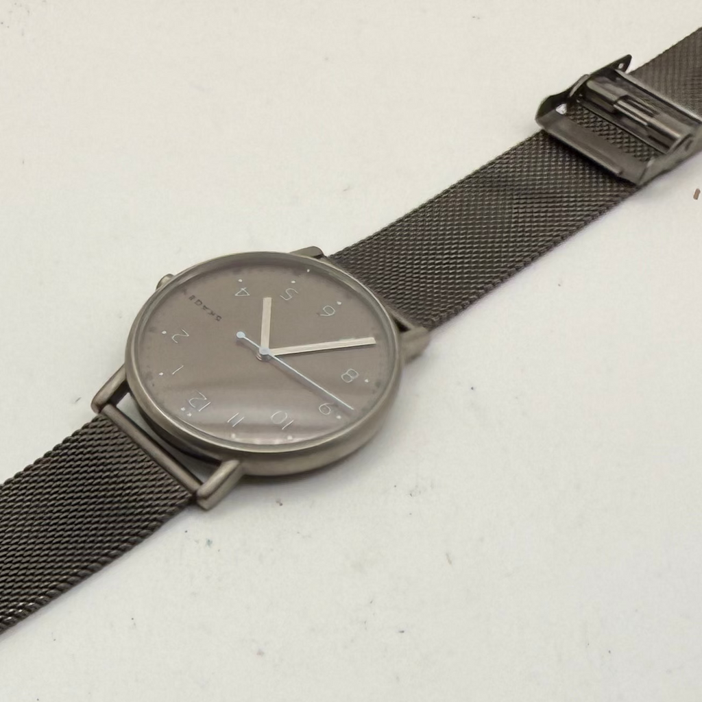 Skagen Signatur Titanium SKW6354 Grey Dial Mesh Watch 41.5mm – FULLY TESTED- £60.00