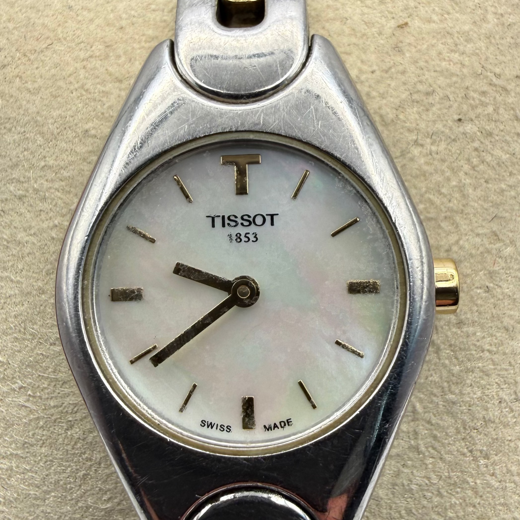 Tissot 1853 Ladies Mother Of Pearl Dial Bracelet Watch 25mm FULLY TESTED AND WORKING- £130.00