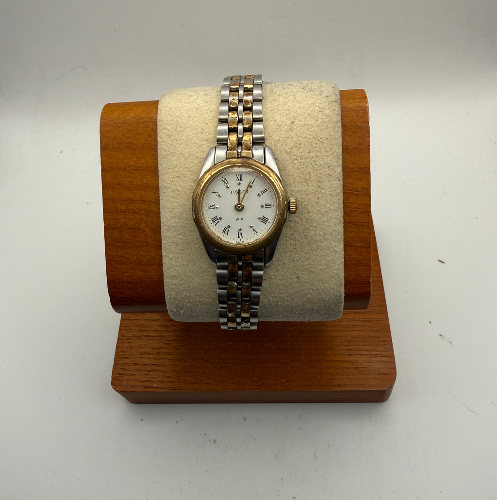 Tissot PR Ladies Two Tone Bracelet Watch 24mm FULLY TESTED AND WORKING- £90.00