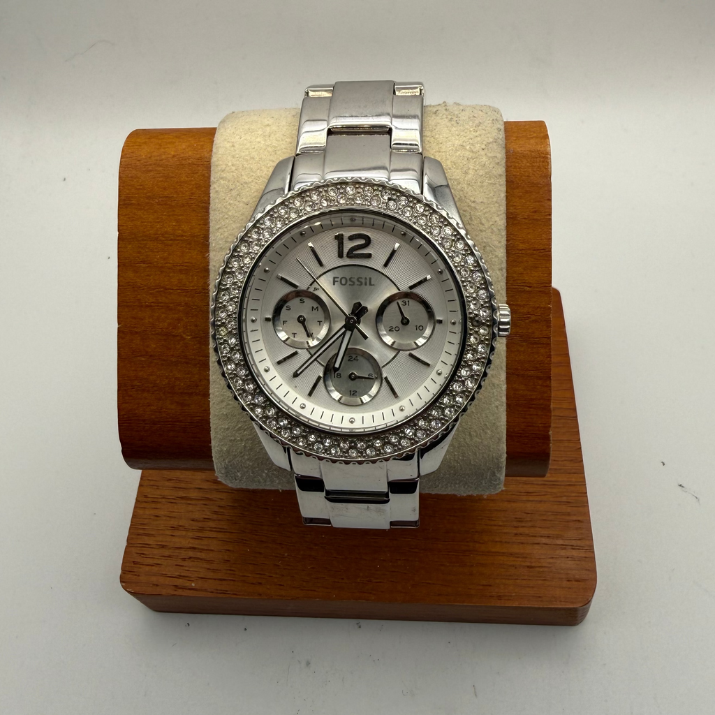 Fossil Ladies Crystal Bezel Multifunction Watch (Fully Tested and Working)- £40.00